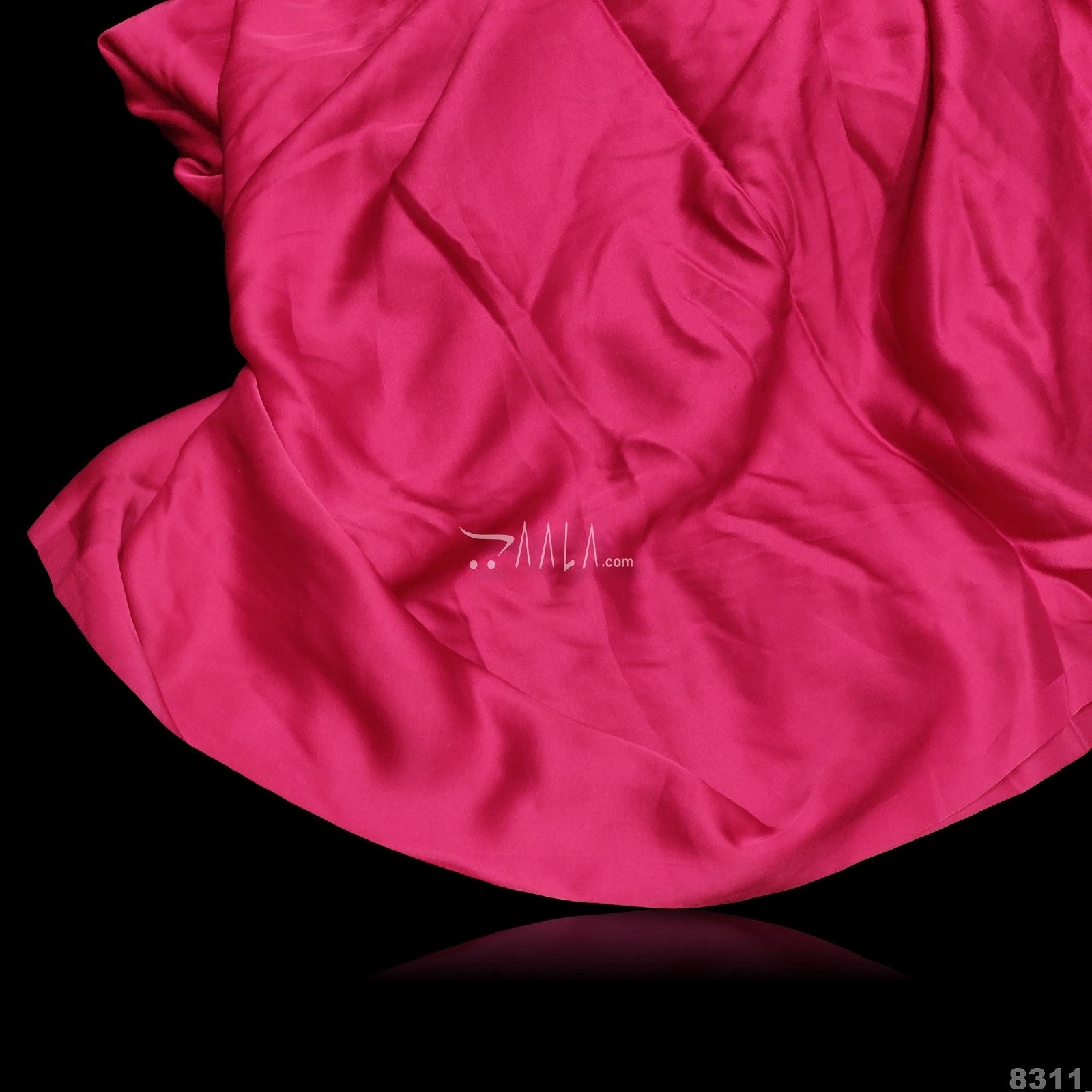 Berry Silk Poly-ester 44-Inches PINK Per-Metre #8311