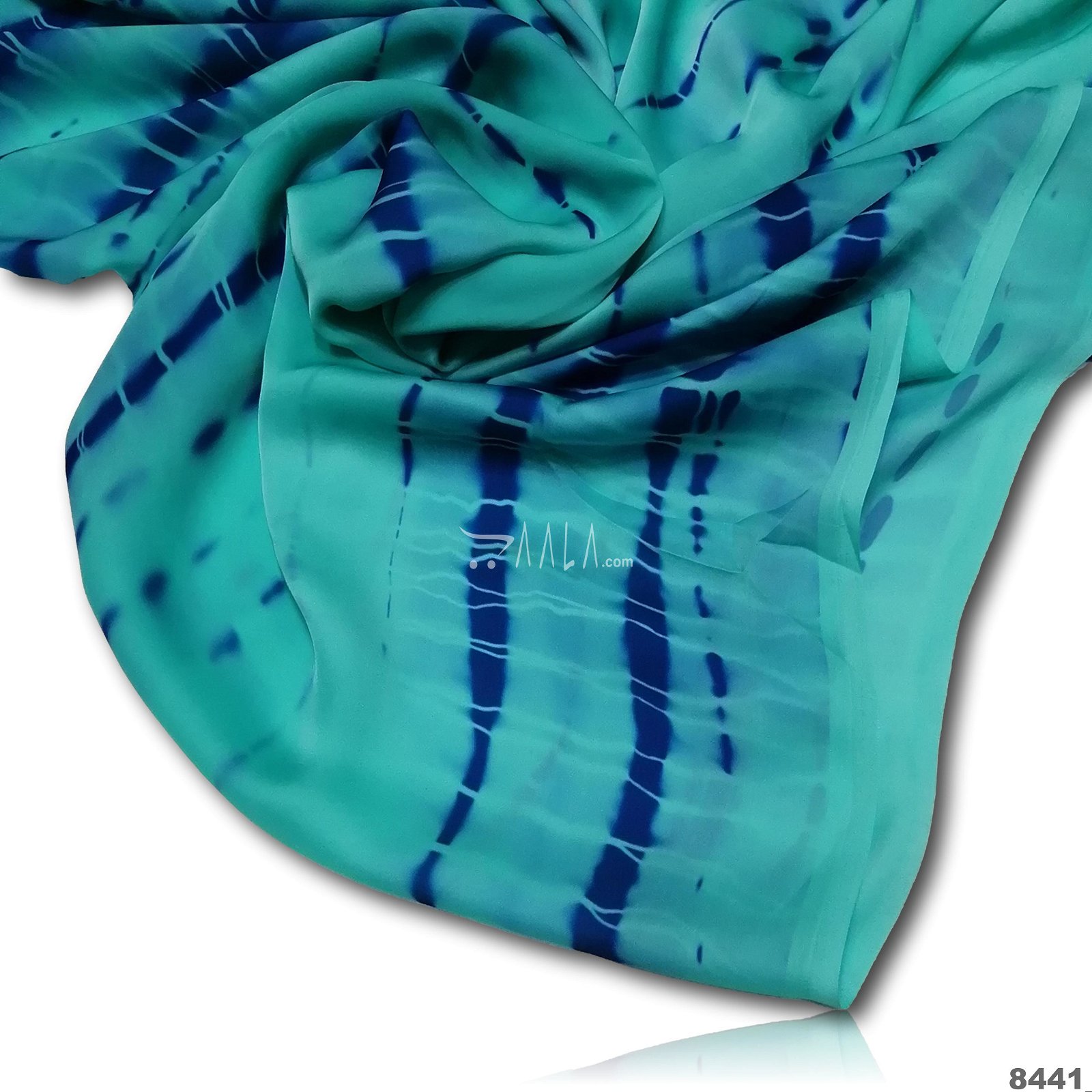 Tie-Dye Silk Poly-ester 44-Inches ASSORTED Per-Metre #8441