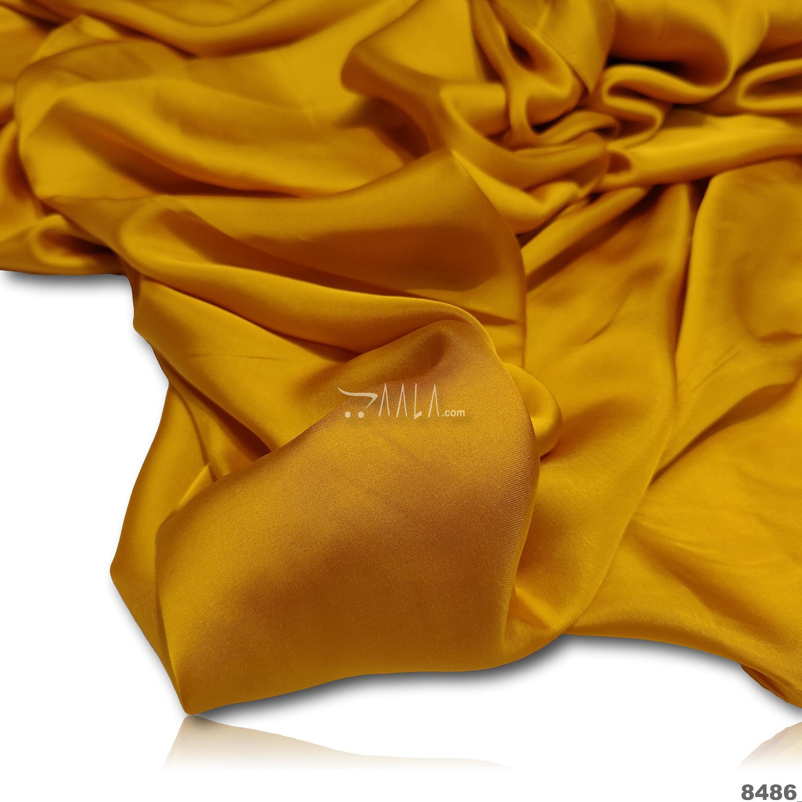 Berry Silk Poly-ester 44-Inches YELLOW Per-Metre #8486
