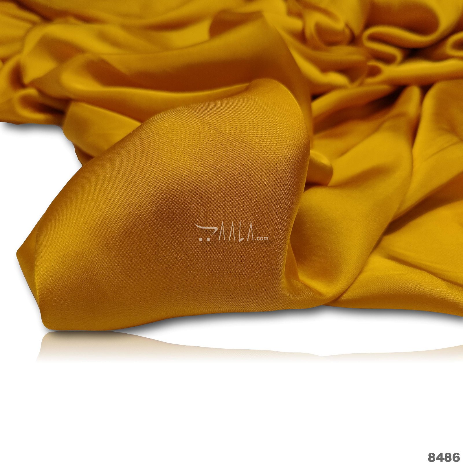 Berry Silk Poly-ester 44-Inches YELLOW Per-Metre #8486