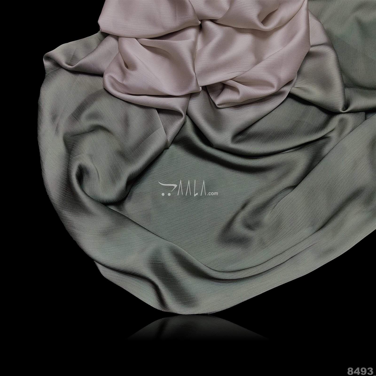 Shaded Satin-Chiffon Poly-ester 44-Inches ASSORTED Per-Metre #8493