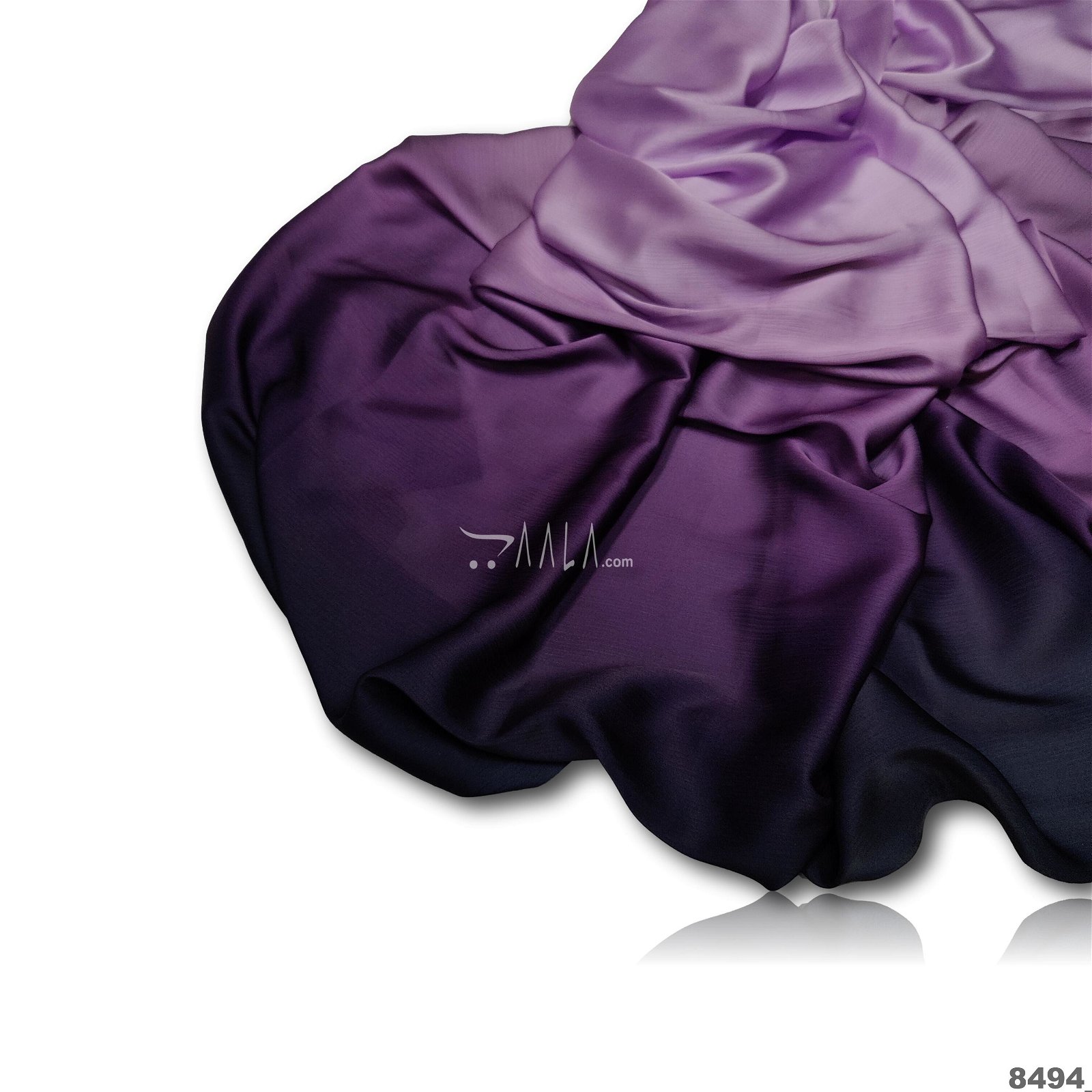 Shaded Satin-Chiffon Poly-ester 44-Inches ASSORTED Per-Metre #8494