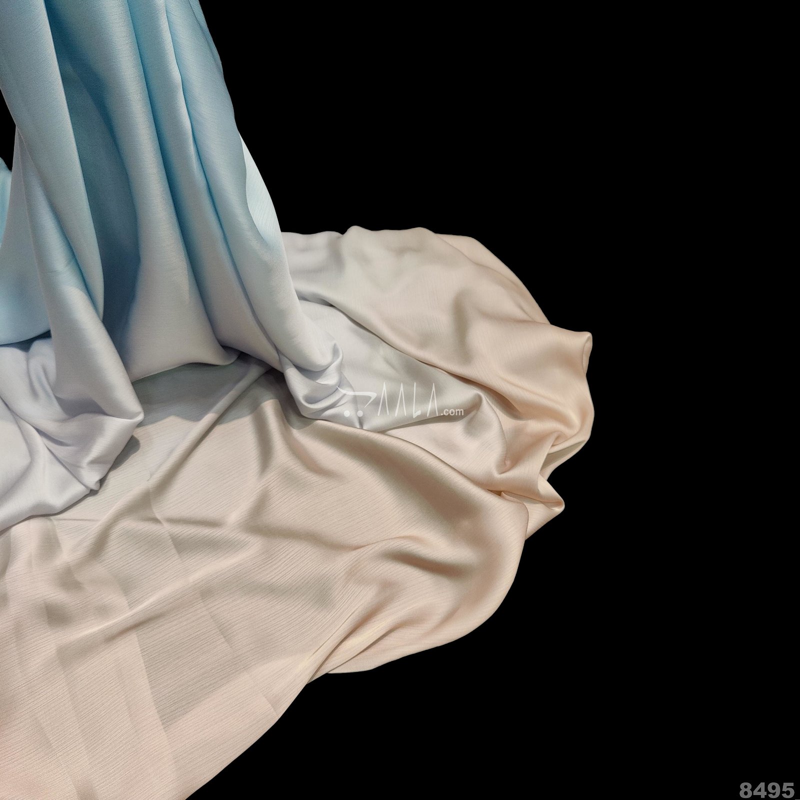Shaded Satin-Chiffon Poly-ester 44-Inches ASSORTED Per-Metre #8495