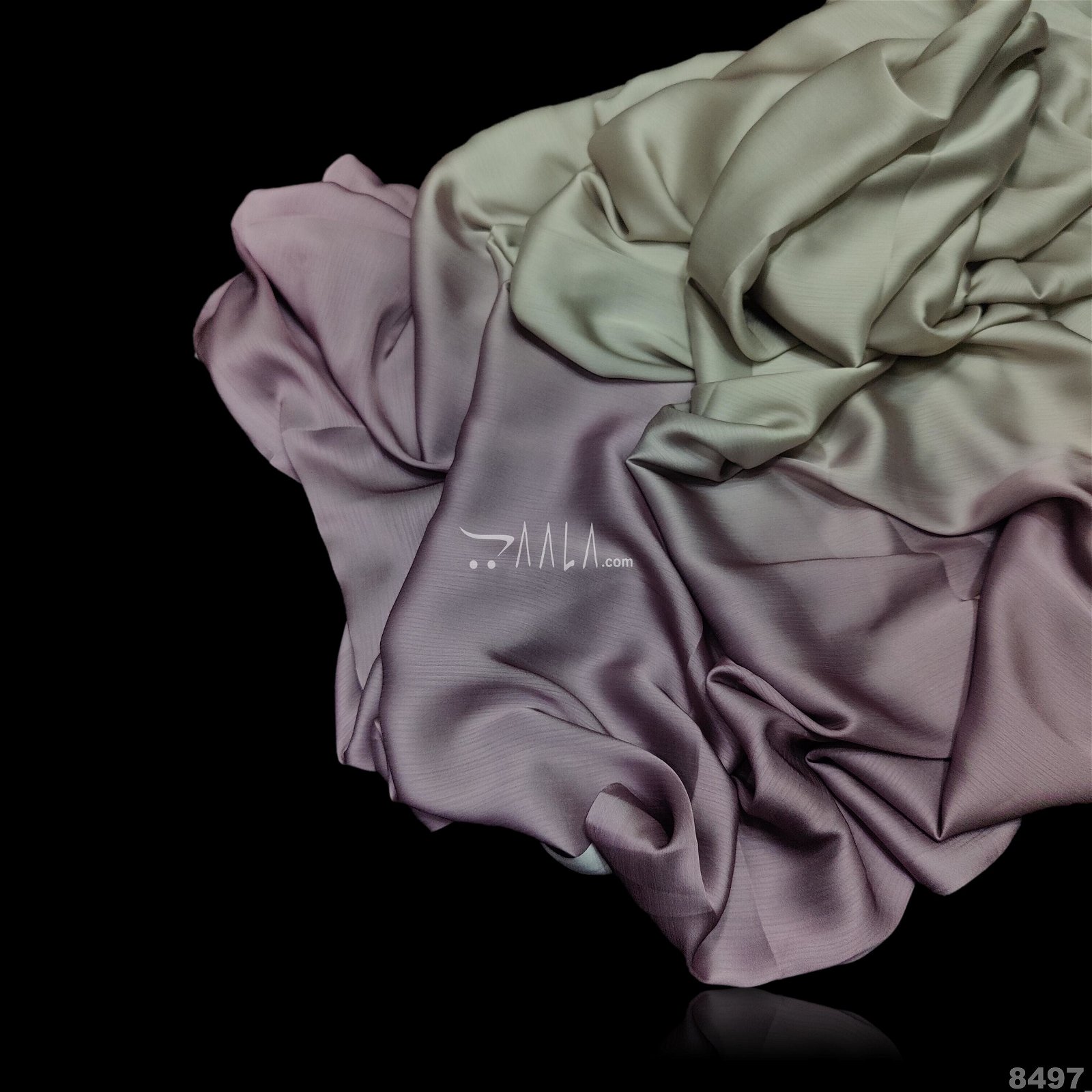 Shaded Satin-Chiffon Poly-ester 44-Inches ASSORTED Per-Metre #8497
