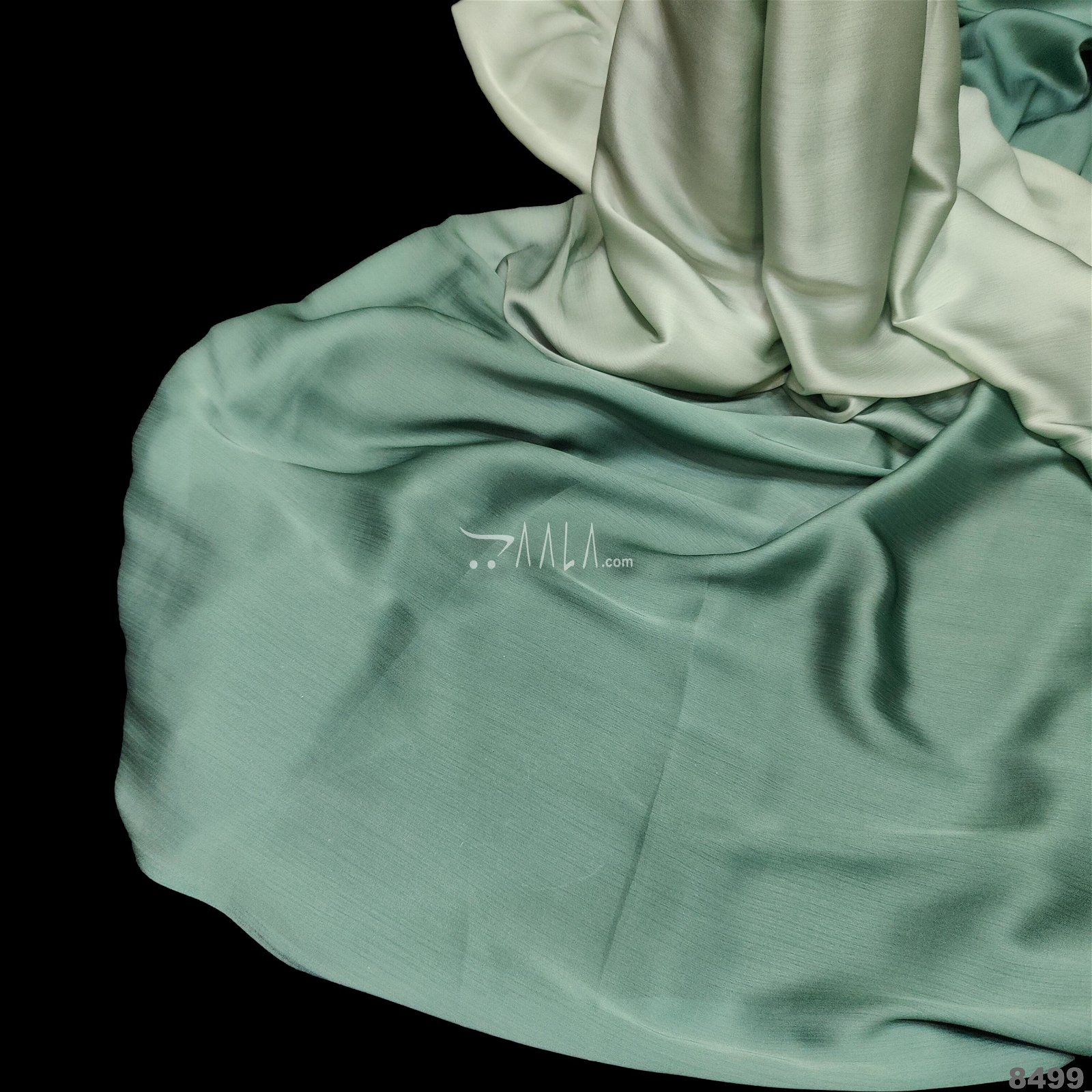 Shaded Satin-Chiffon Poly-ester 44-Inches ASSORTED Per-Metre #8499