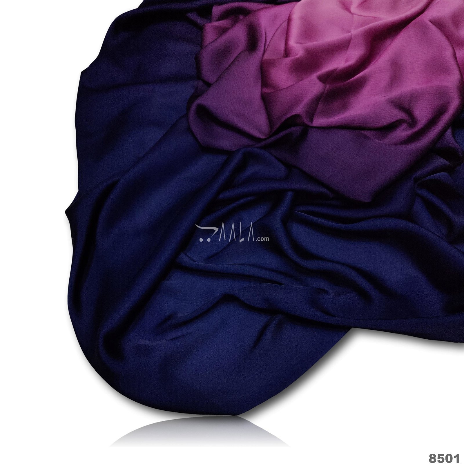 Shaded Satin-Chiffon Poly-ester 44-Inches ASSORTED Per-Metre #8501