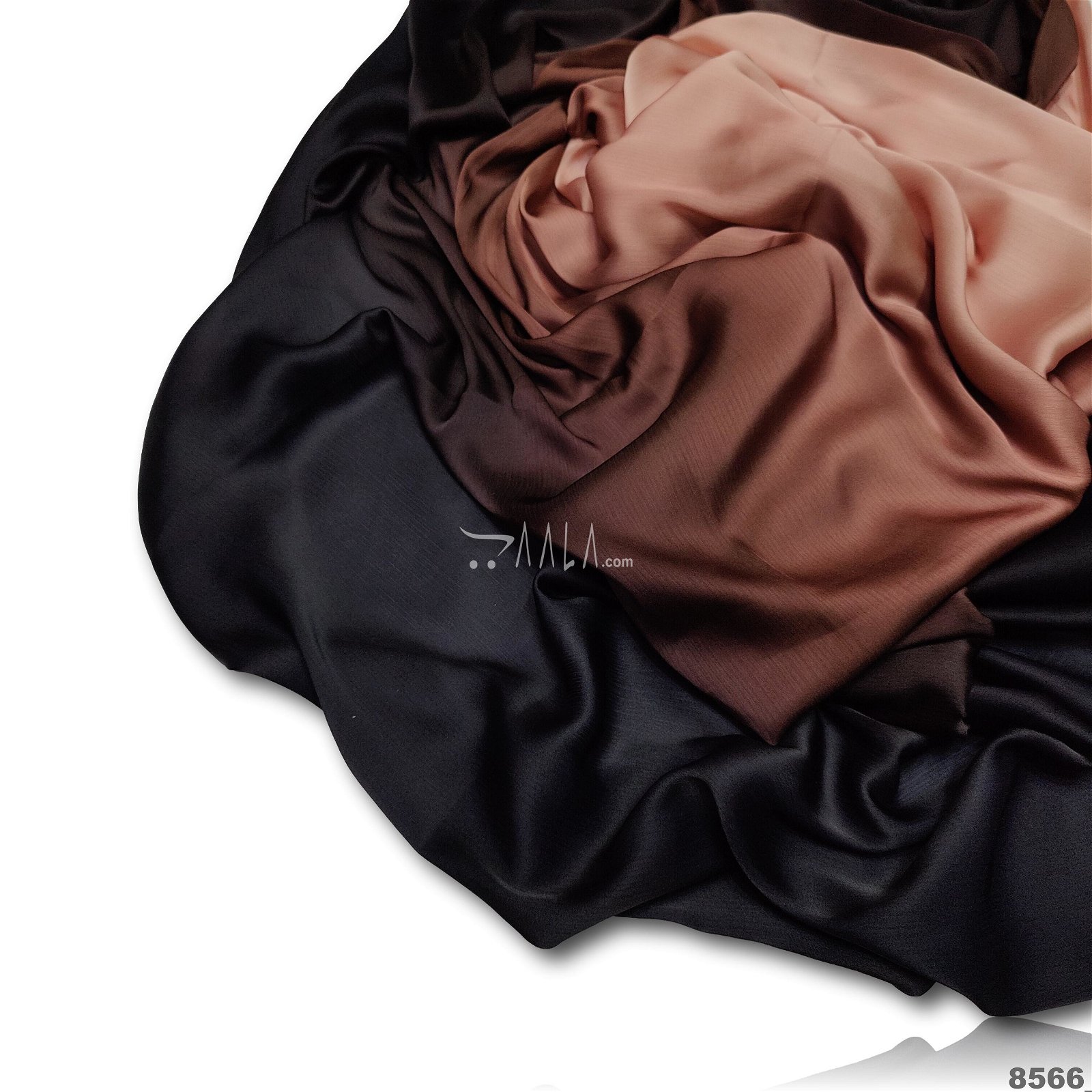 Shaded Satin-Chiffon Poly-ester 44-Inches ASSORTED Per-Metre #8566