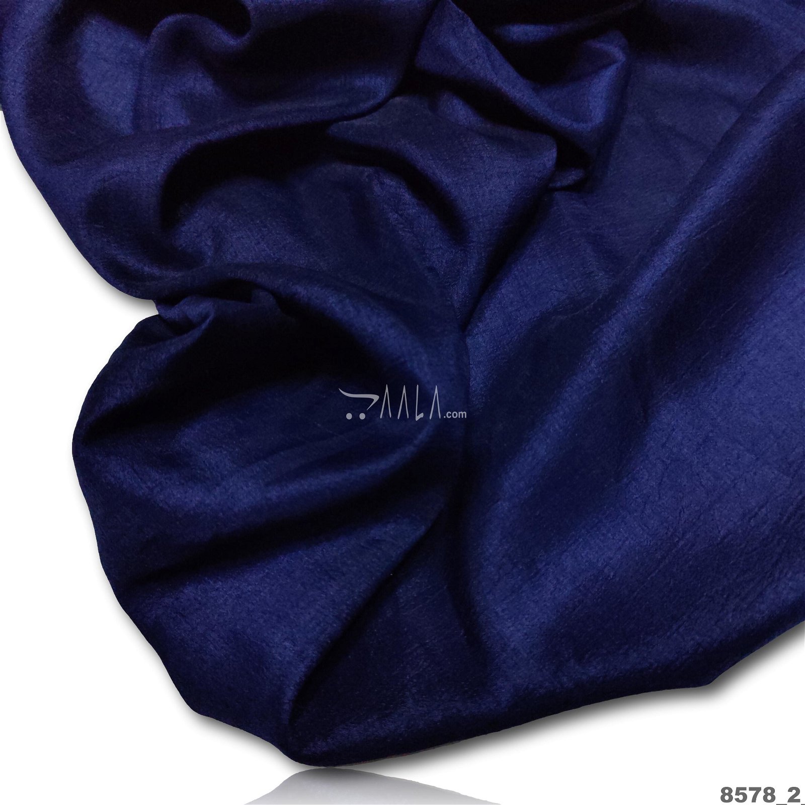 Donut Silk Poly-ester 44-Inches BLUE Per-Metre #8578