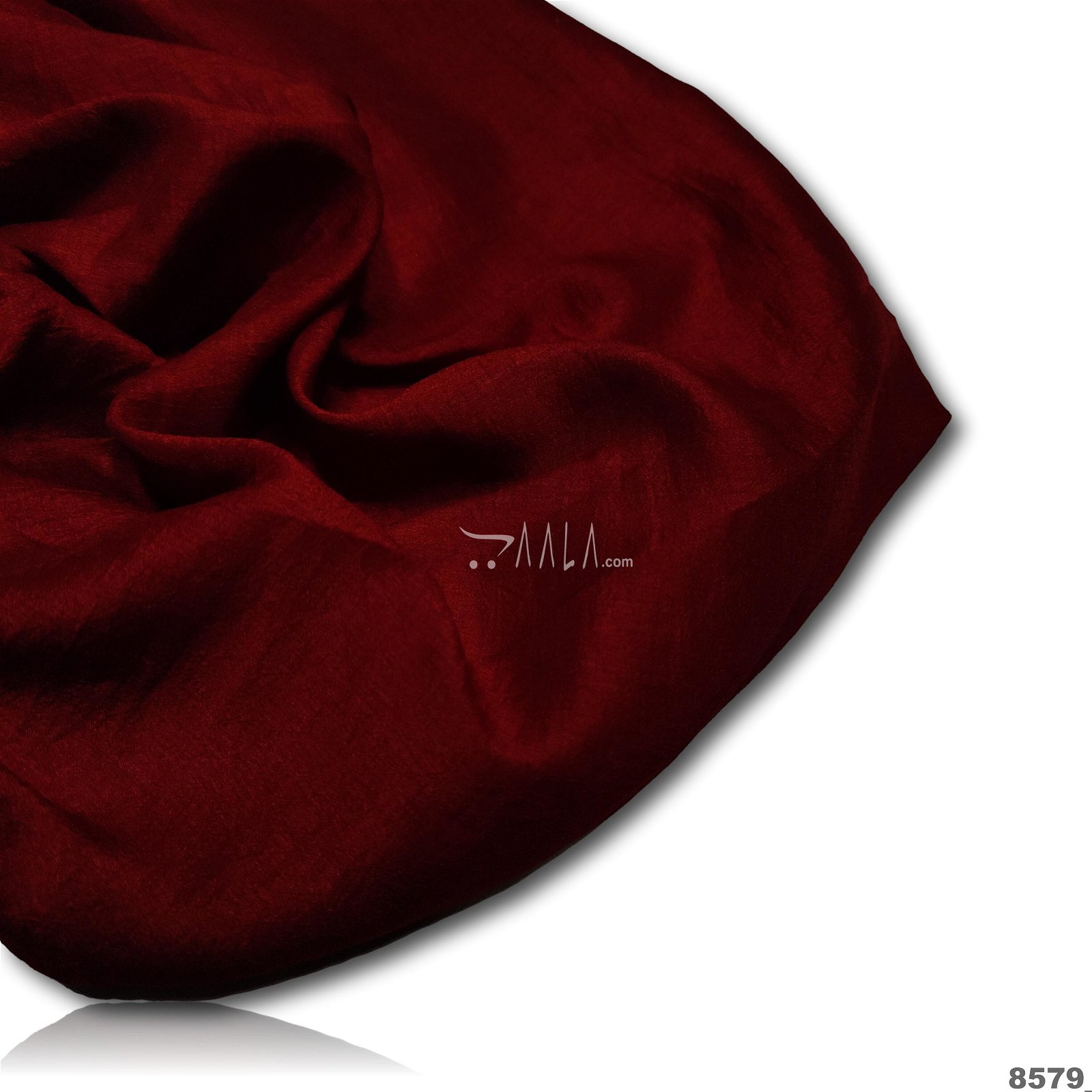 Donut Silk Poly-ester 44-Inches RED Per-Metre #8579