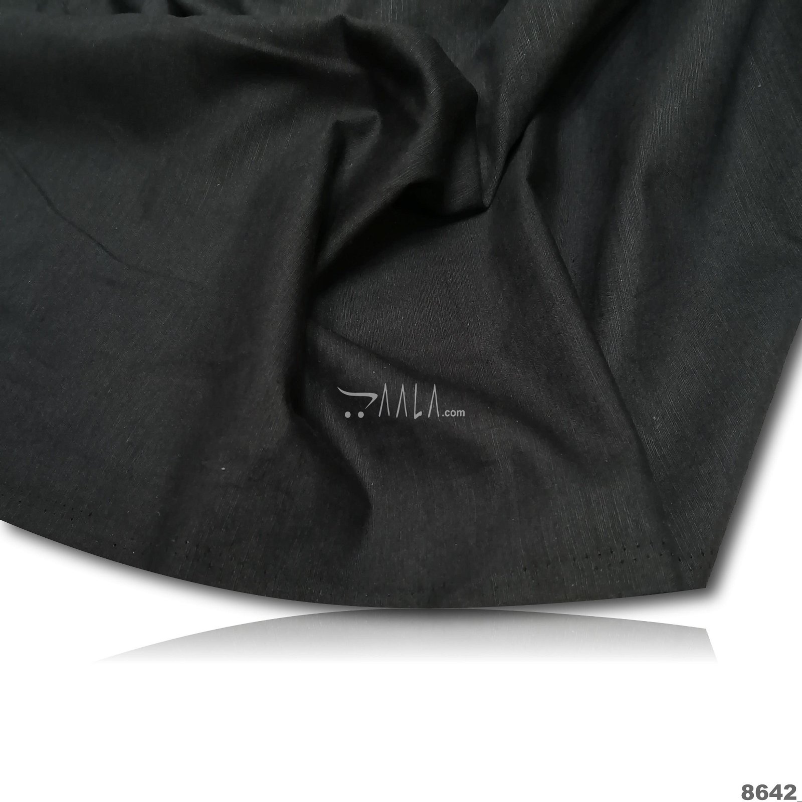 Mazelo Cotton Cotton 44-Inches BLACK Per-Metre #8642