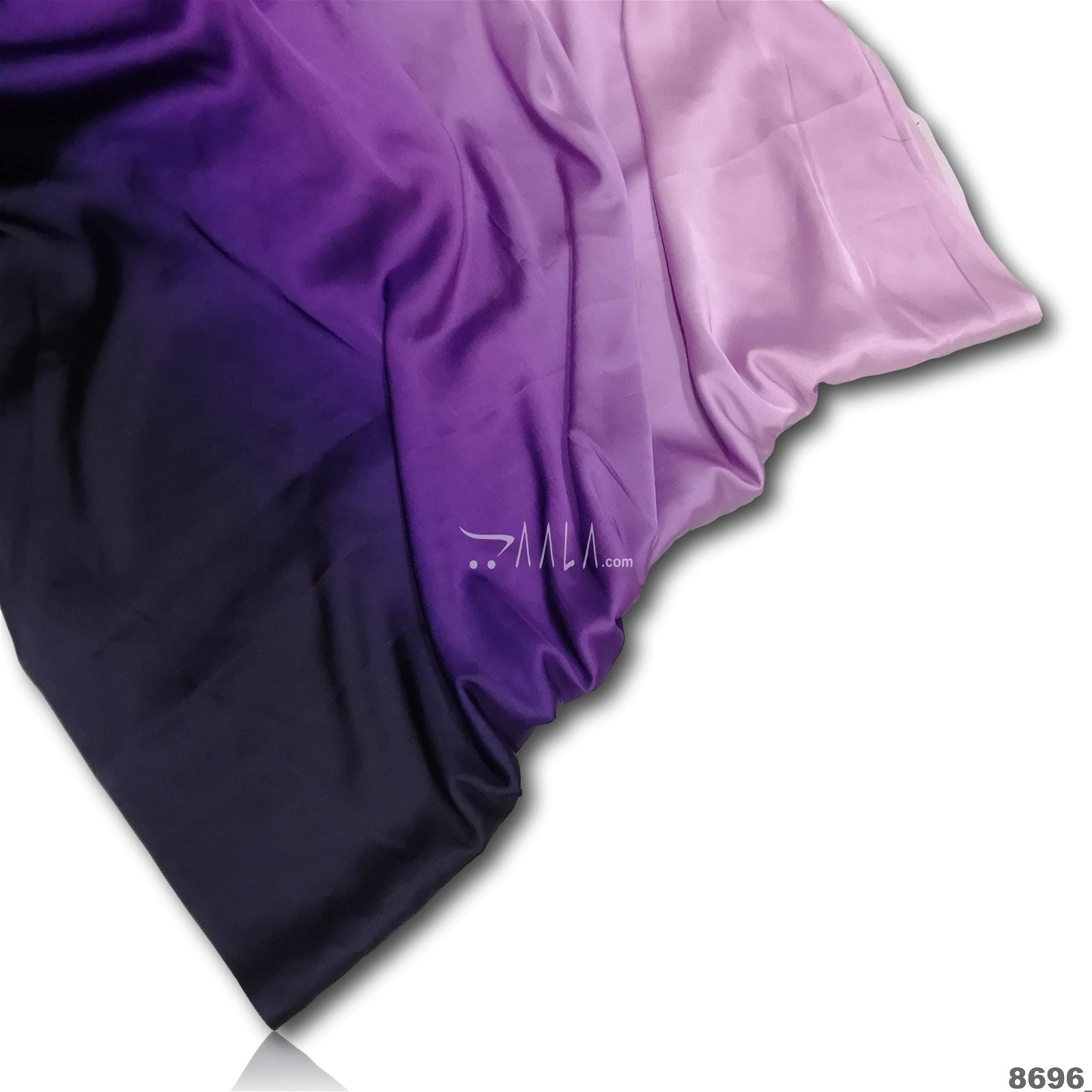 Shaded Satin-Chiffon Poly-ester 44-Inches ASSORTED Per-Metre #8696