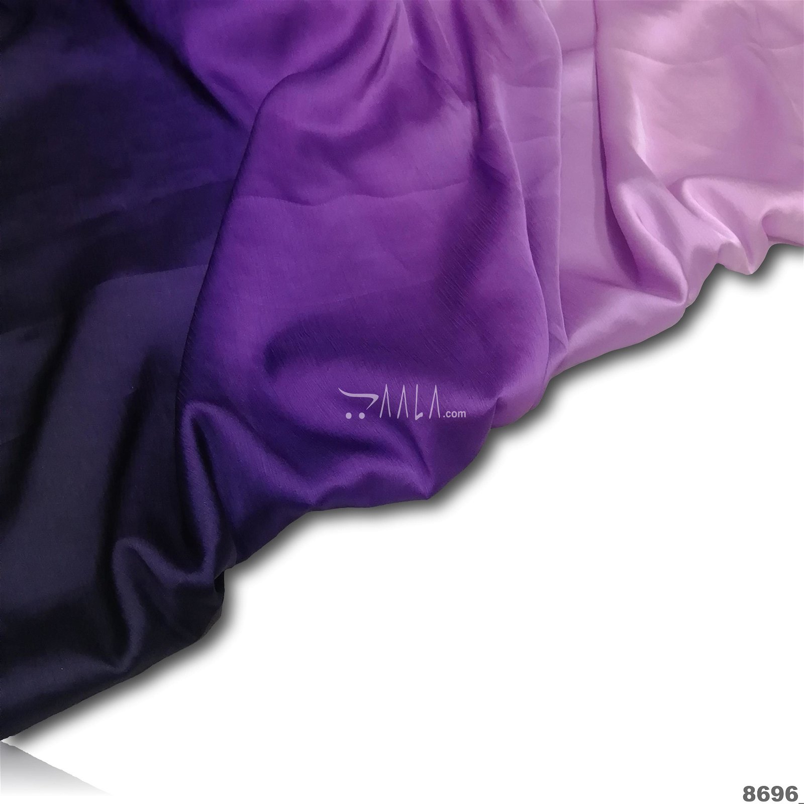 Shaded Satin-Chiffon Poly-ester 44-Inches ASSORTED Per-Metre #8696