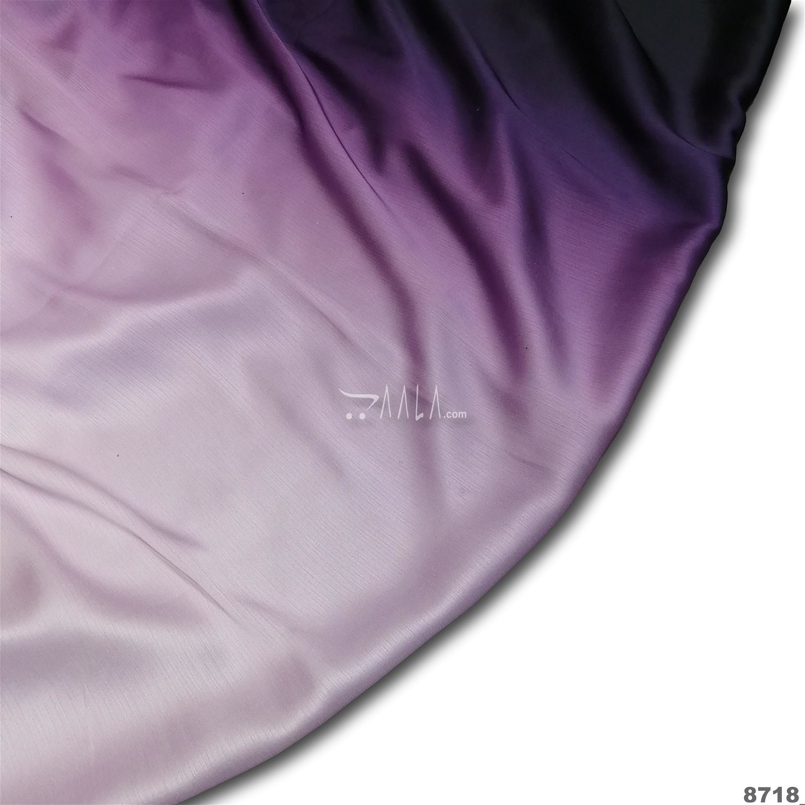 Shaded Satin-Chiffon Poly-ester 44-Inches ASSORTED Per-Metre #8718