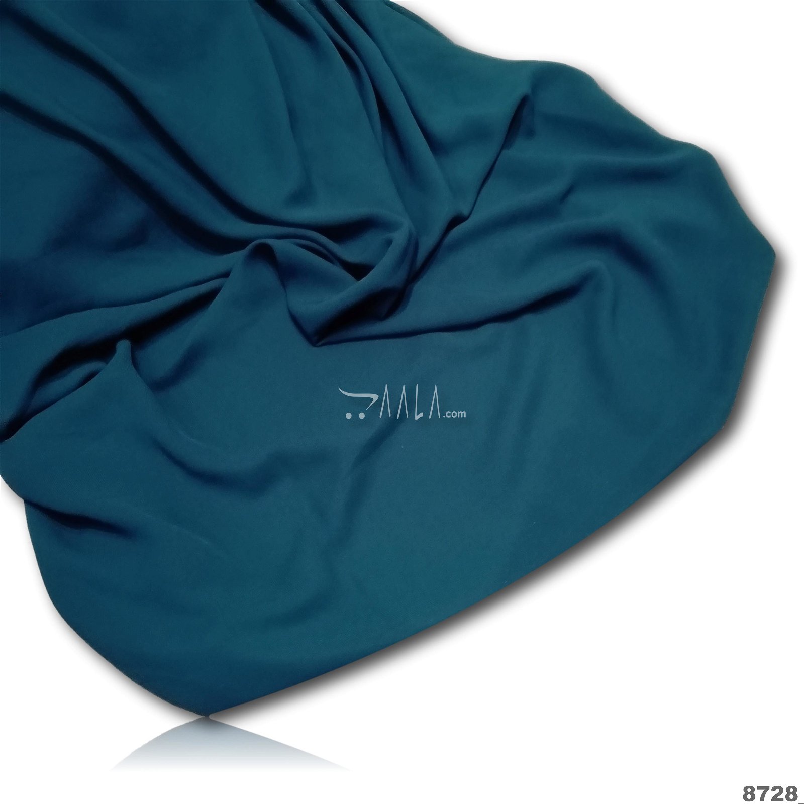 Hoorain Double-Georgette Poly-ester 58-Inches TEAL Per-Metre #8728