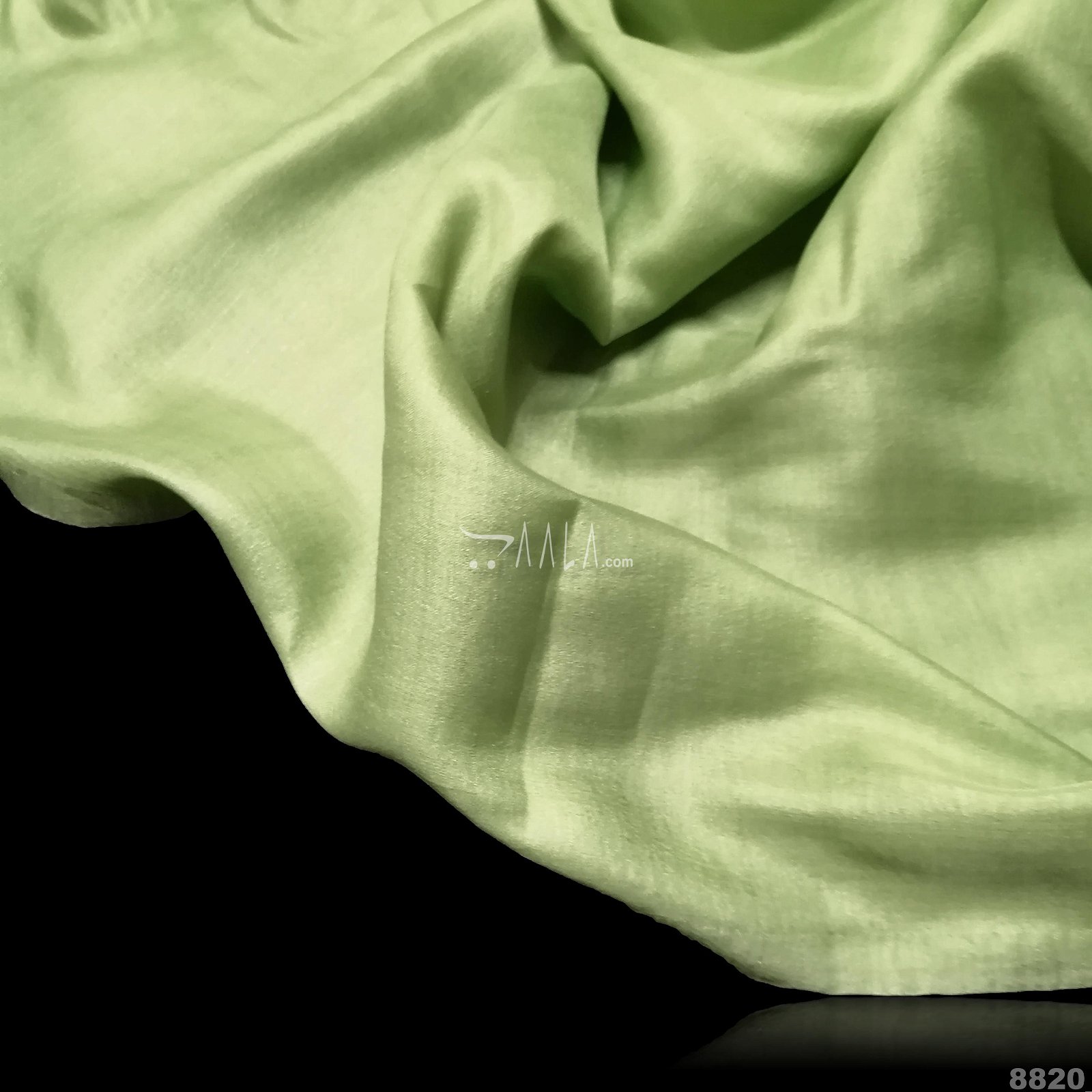Kossa Silk Poly-ester 44-Inches GREEN Per-Metre #8820