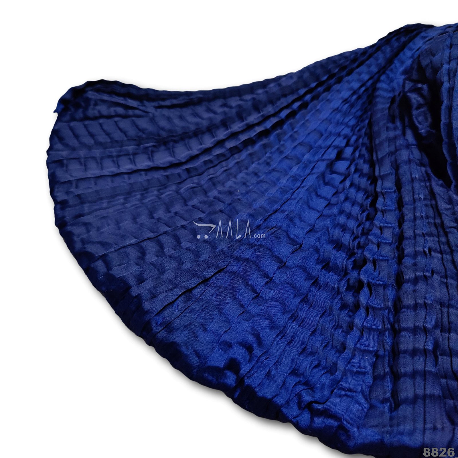 Crush Silk Poly-ester 32-Inches BLUE Per-Metre #8826