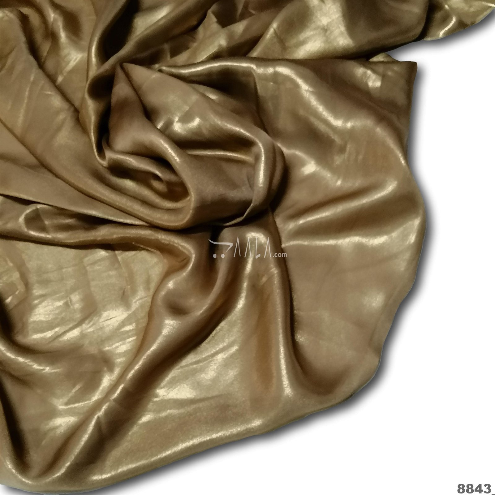 Gold-Foil Silk Poly-ester 44-Inches GOLD Per-Metre #8843