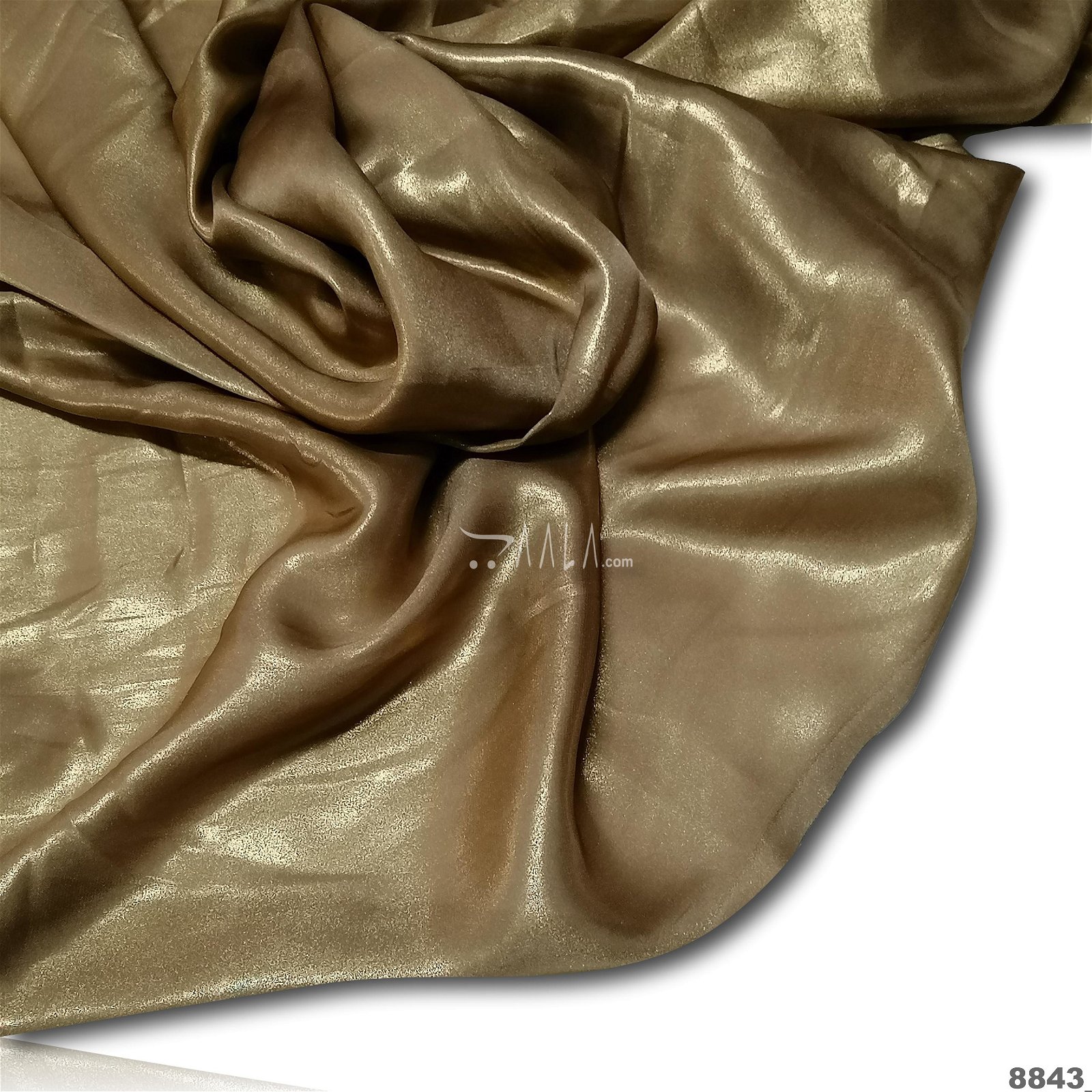 Gold-Foil Silk Poly-ester 44-Inches GOLD Per-Metre #8843