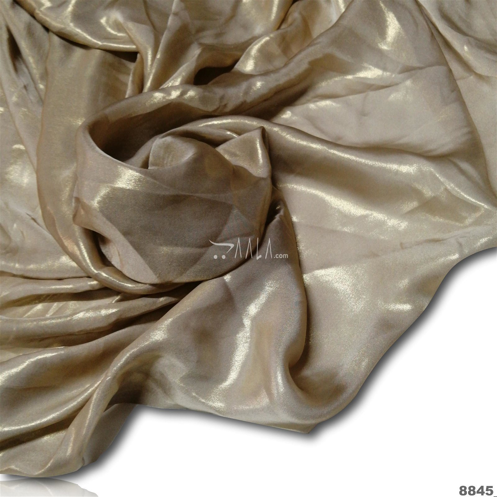 Gold-Foil Silk Poly-ester 44-Inches GOLD Per-Metre #8845