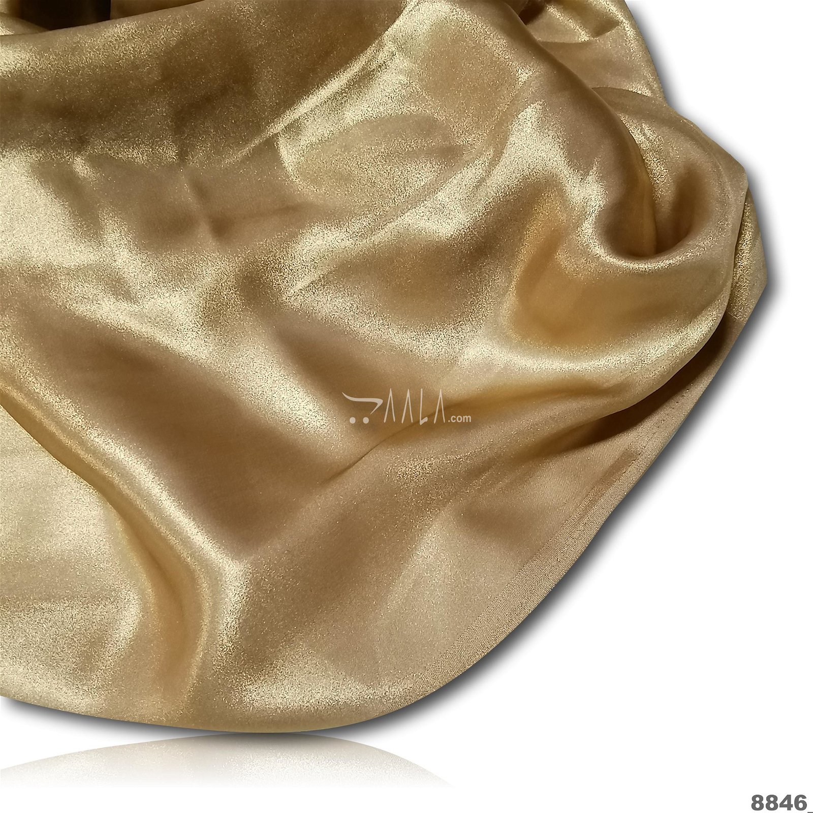 Gold-Foil Silk Poly-ester 44-Inches GOLD Per-Metre #8846