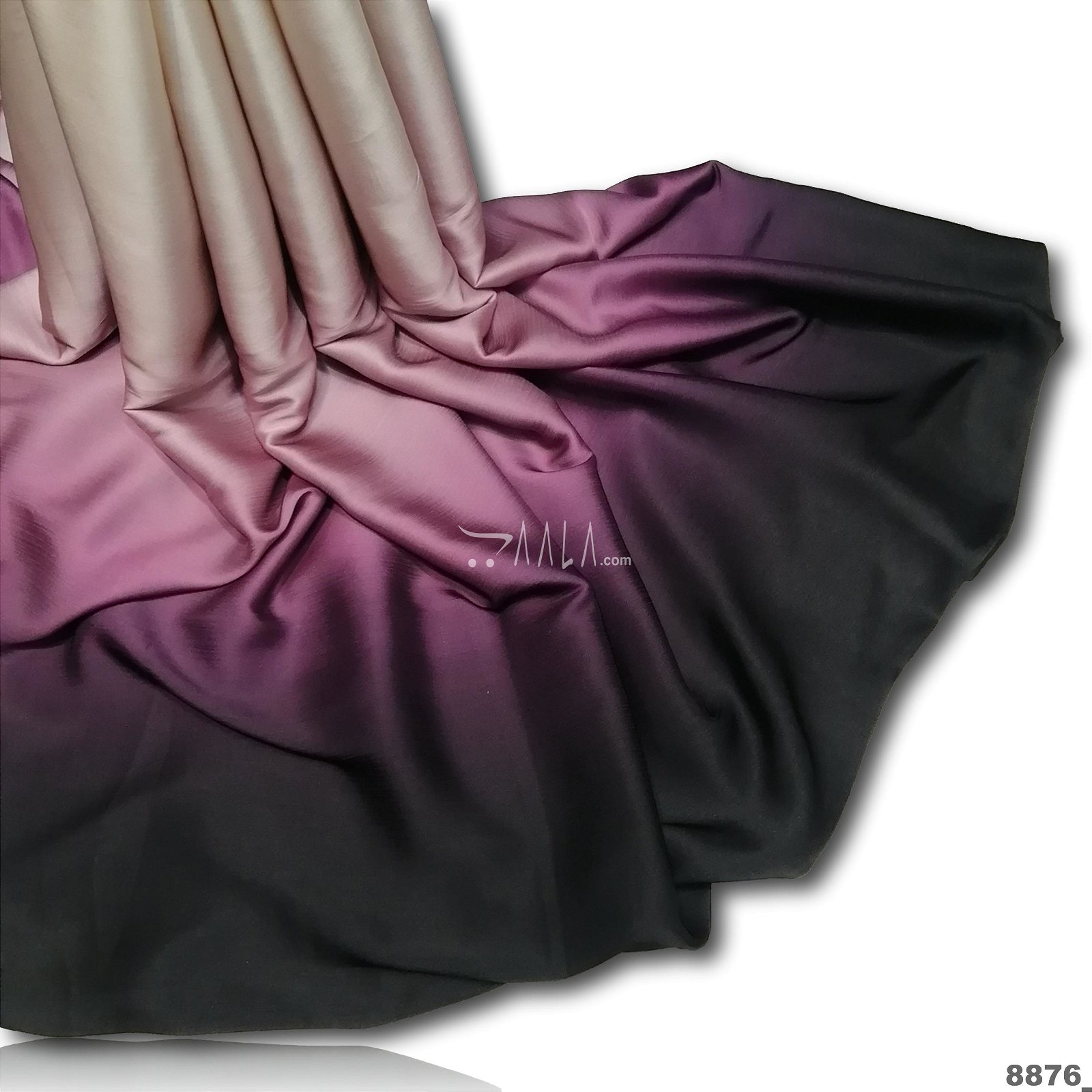 Shaded Satin-Chiffon Poly-ester 44-Inches ASSORTED Per-Metre #8876