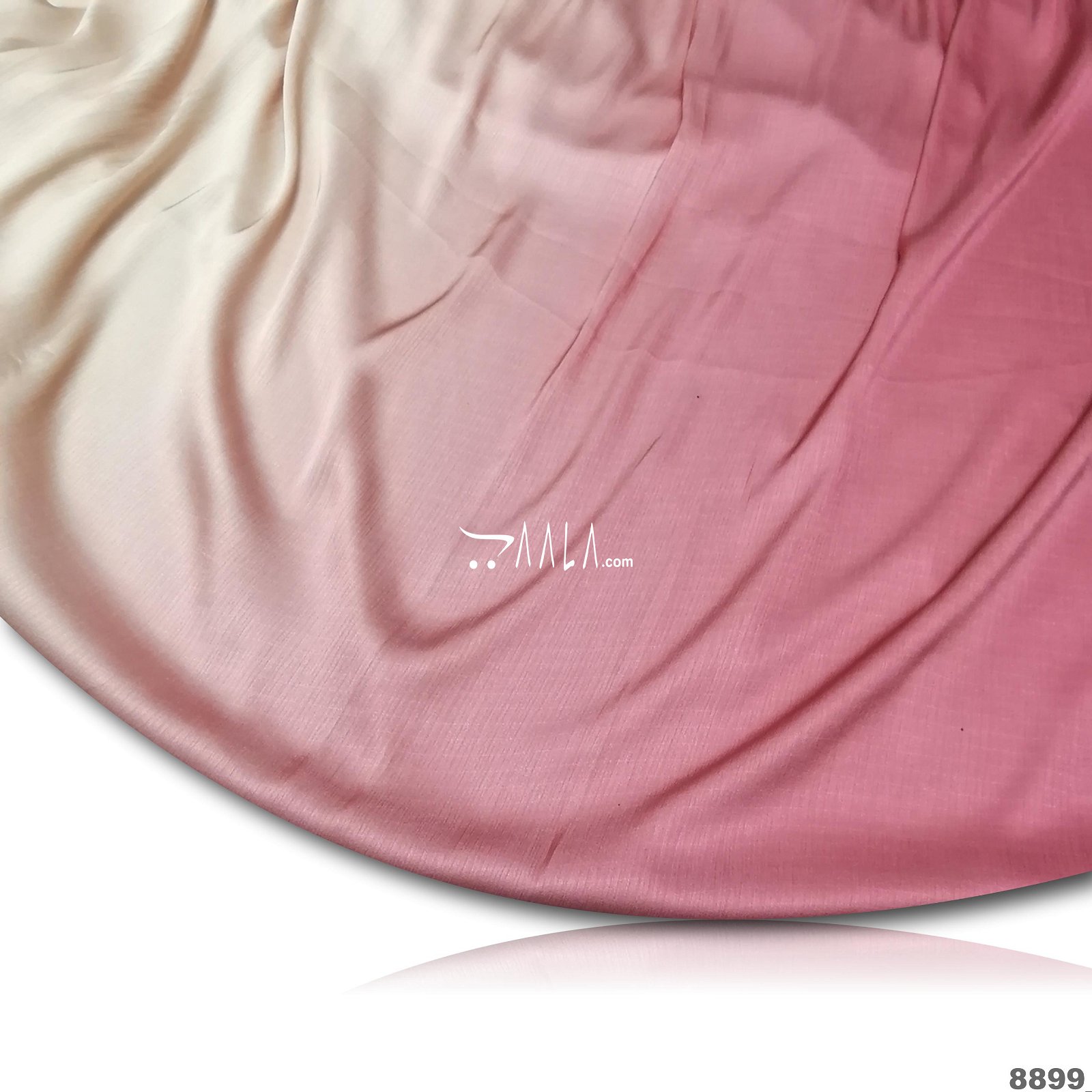 Shaded Satin-Chiffon Poly-ester 44-Inches ASSORTED Per-Metre #8899