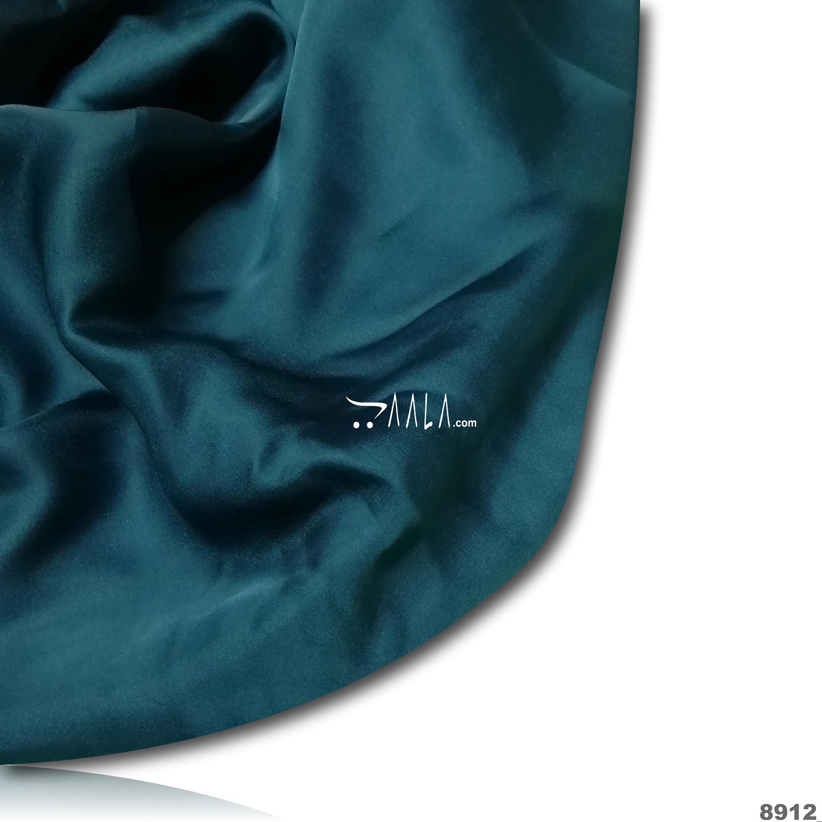 Berry Silk Poly-ester 44-Inches TEAL Per-Metre #8912