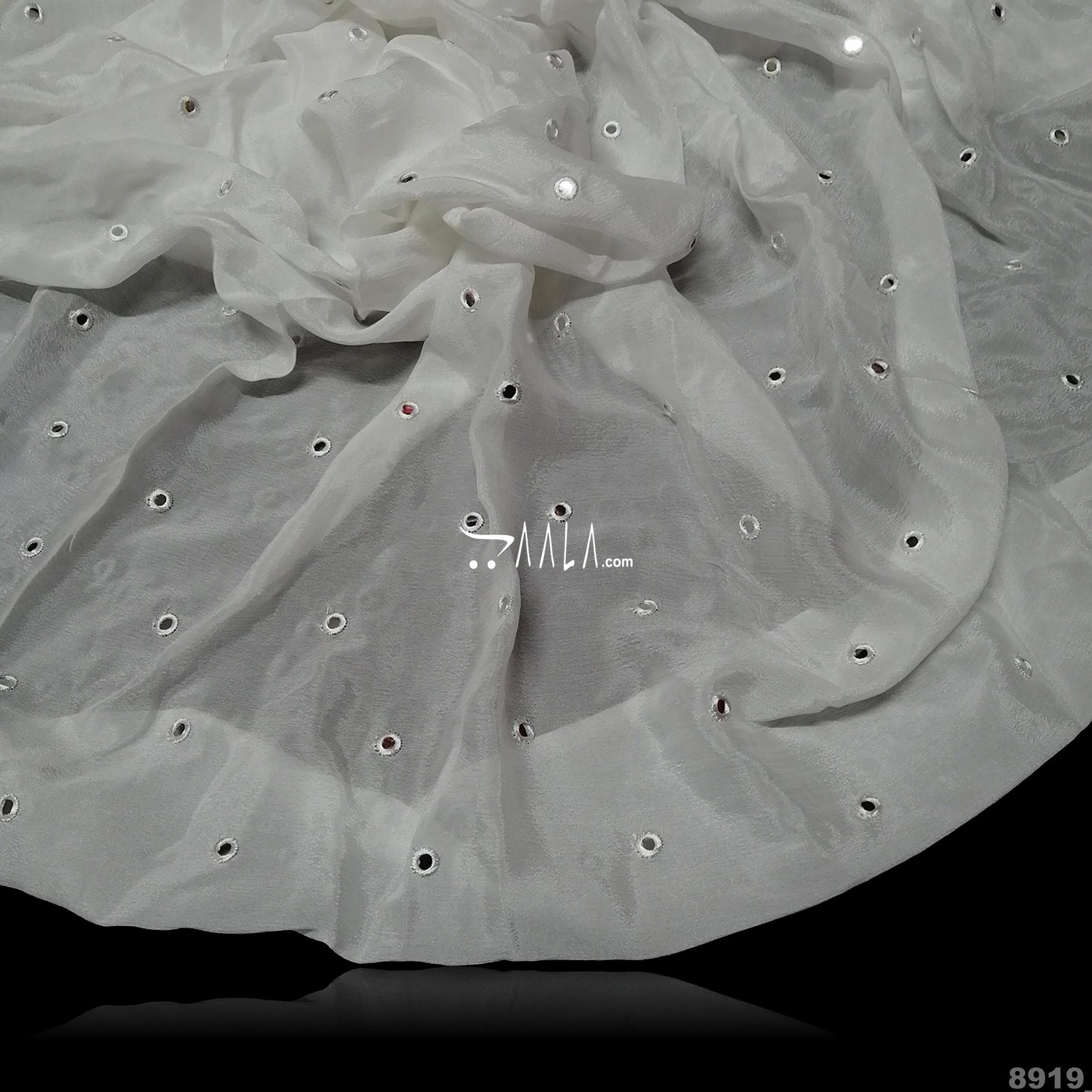 Mirror Crepe-Chiffon Viscose 44-Inches DYEABLE Per-Metre 