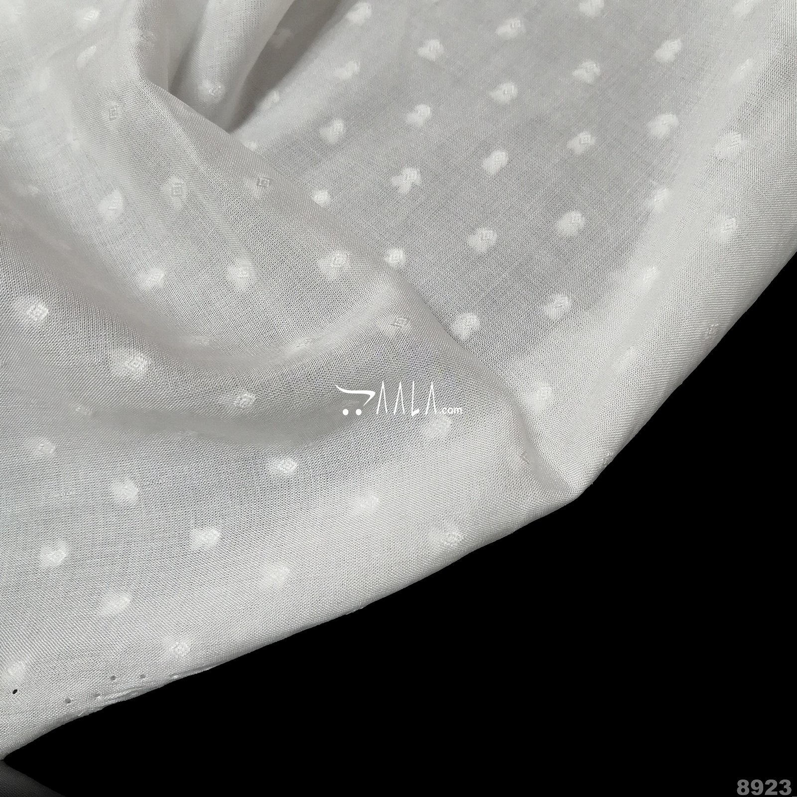 Self-Dot Muslin Cotton 52-Inches DYEABLE Per-Metre #8923