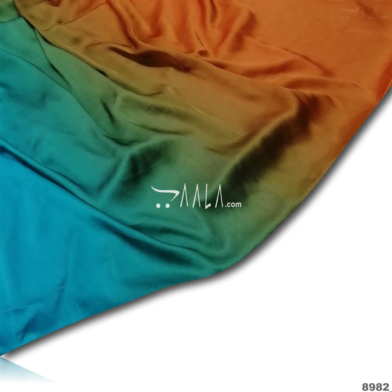 Shaded Satin-Chiffon Poly-ester 44-Inches ASSORTED Per-Metre #8982