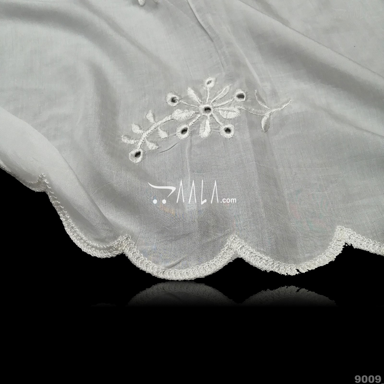Scollap-Muslin Cotton Cotton Dupatta-36-Inches DYEABLE 2.25-Metres #9009