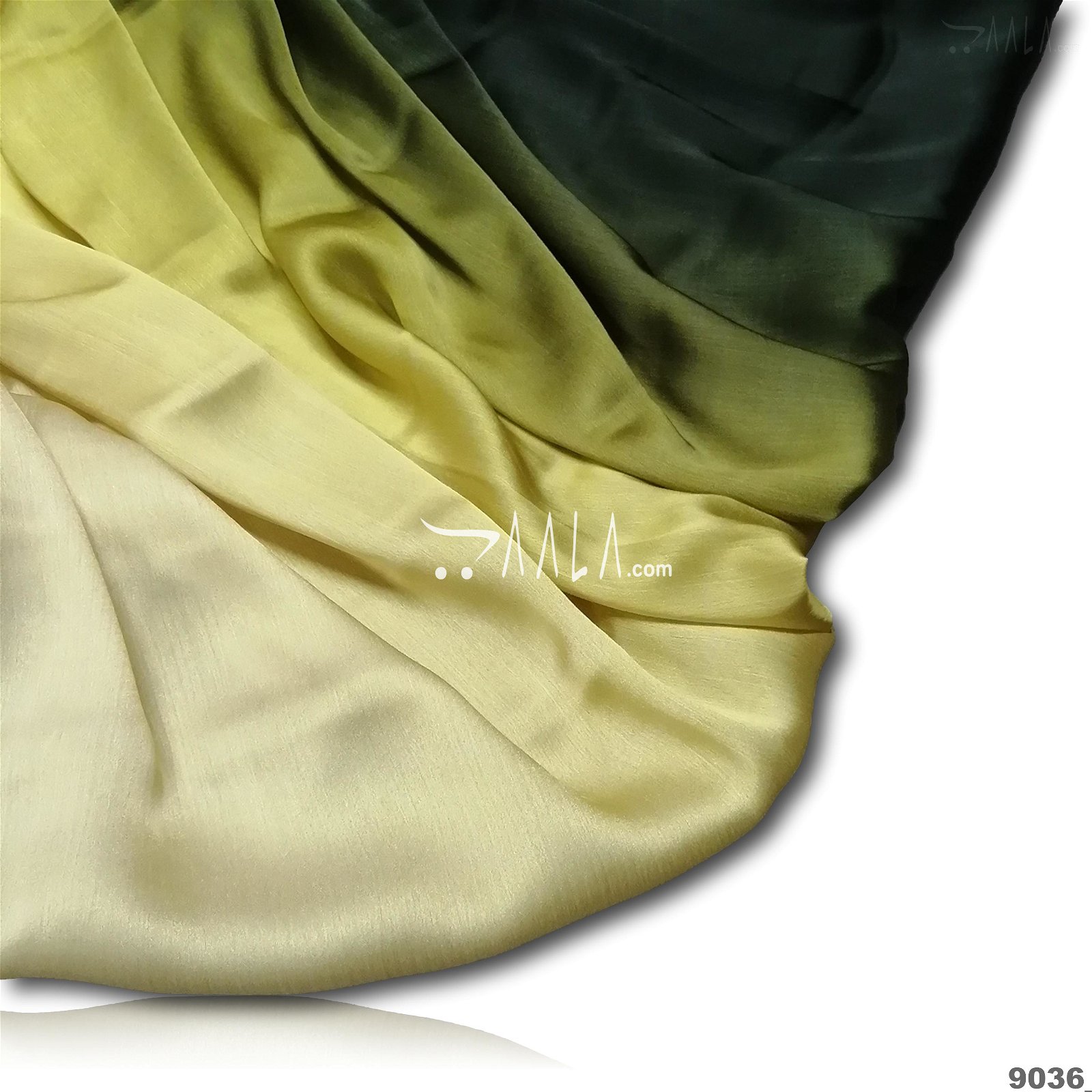 Shaded Satin-Chiffon Poly-ester 44-Inches ASSORTED Per-Metre #9036