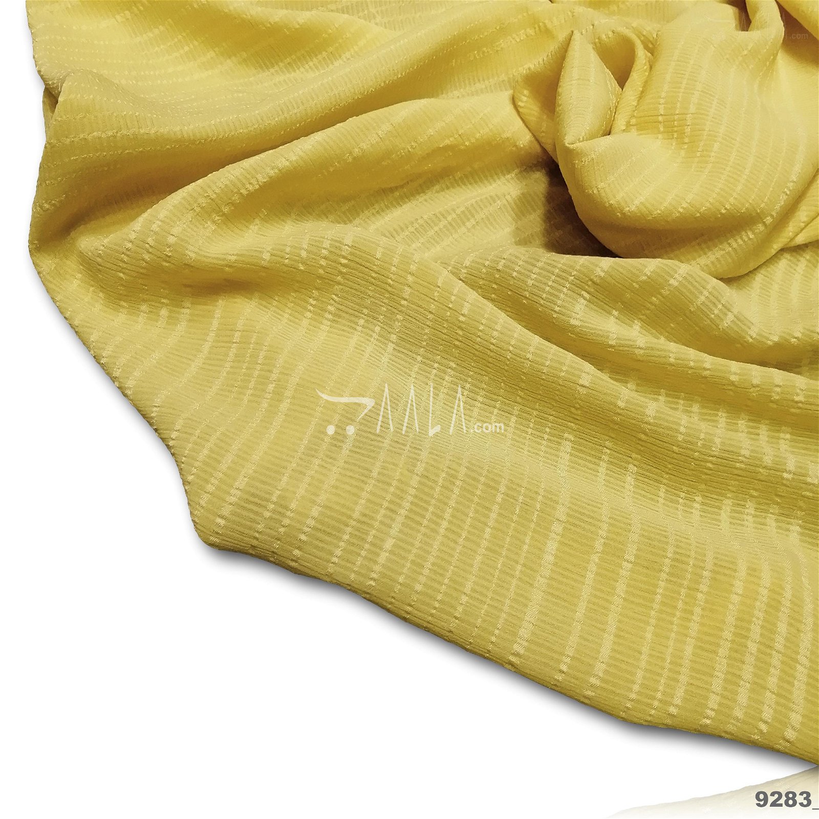 Oslo Double-Georgette Poly-ester 58-Inches YELLOW Per-Metre #9283