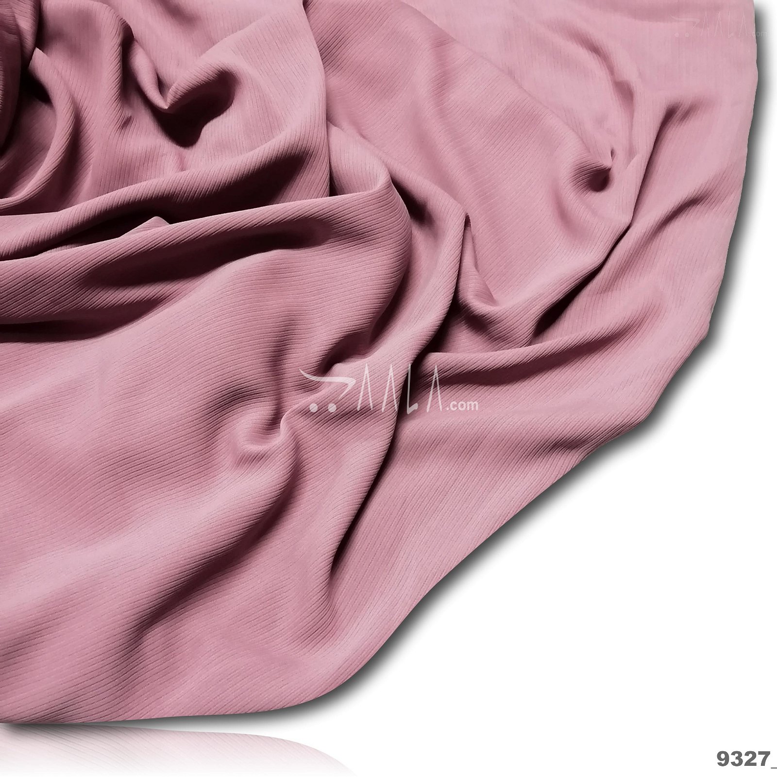Custard Double-Georgette Poly-ester 58-Inches PINK Per-Metre #9327