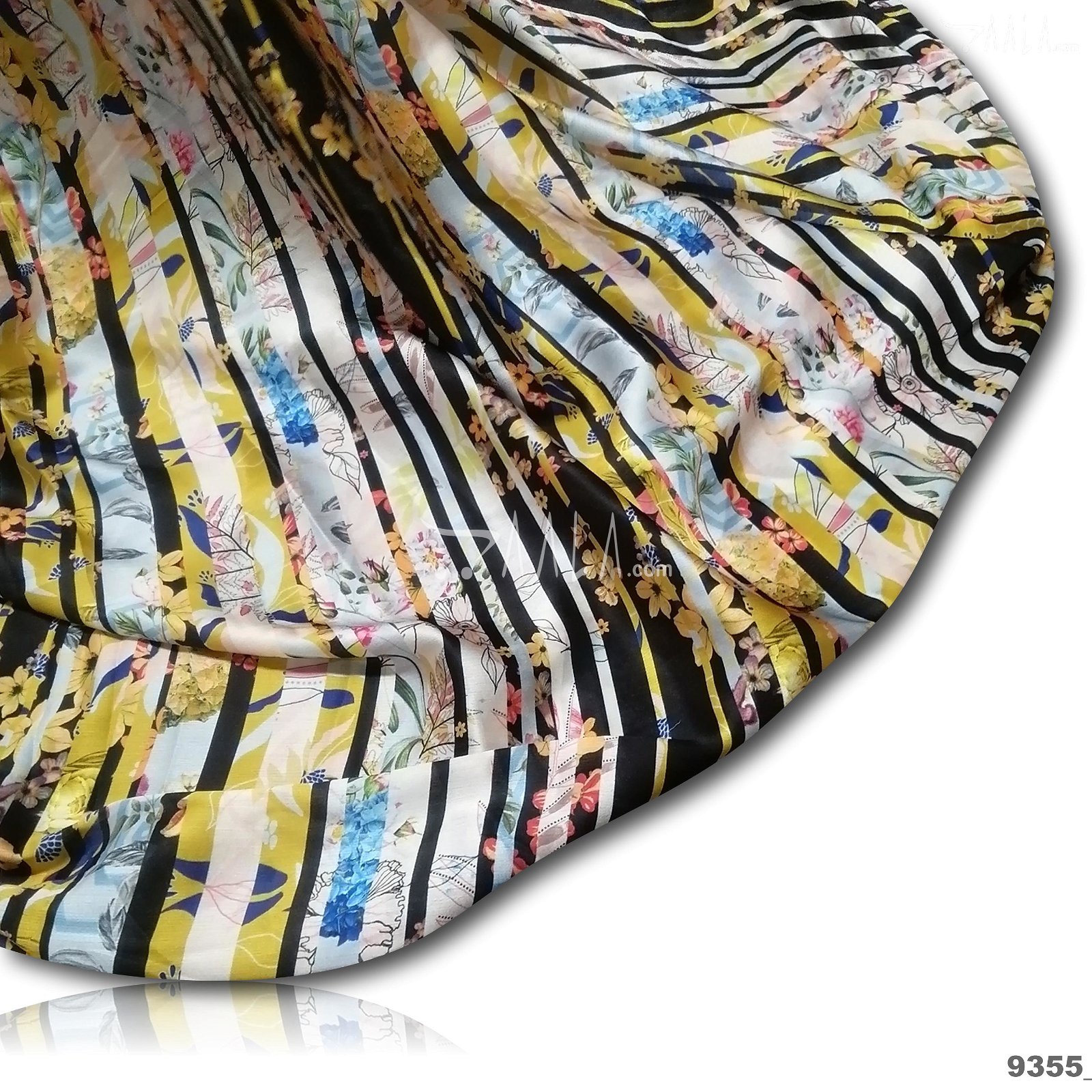 Printed Satin-Chiffon Poly-ester 44-Inches ASSORTED Per-Metre #9355