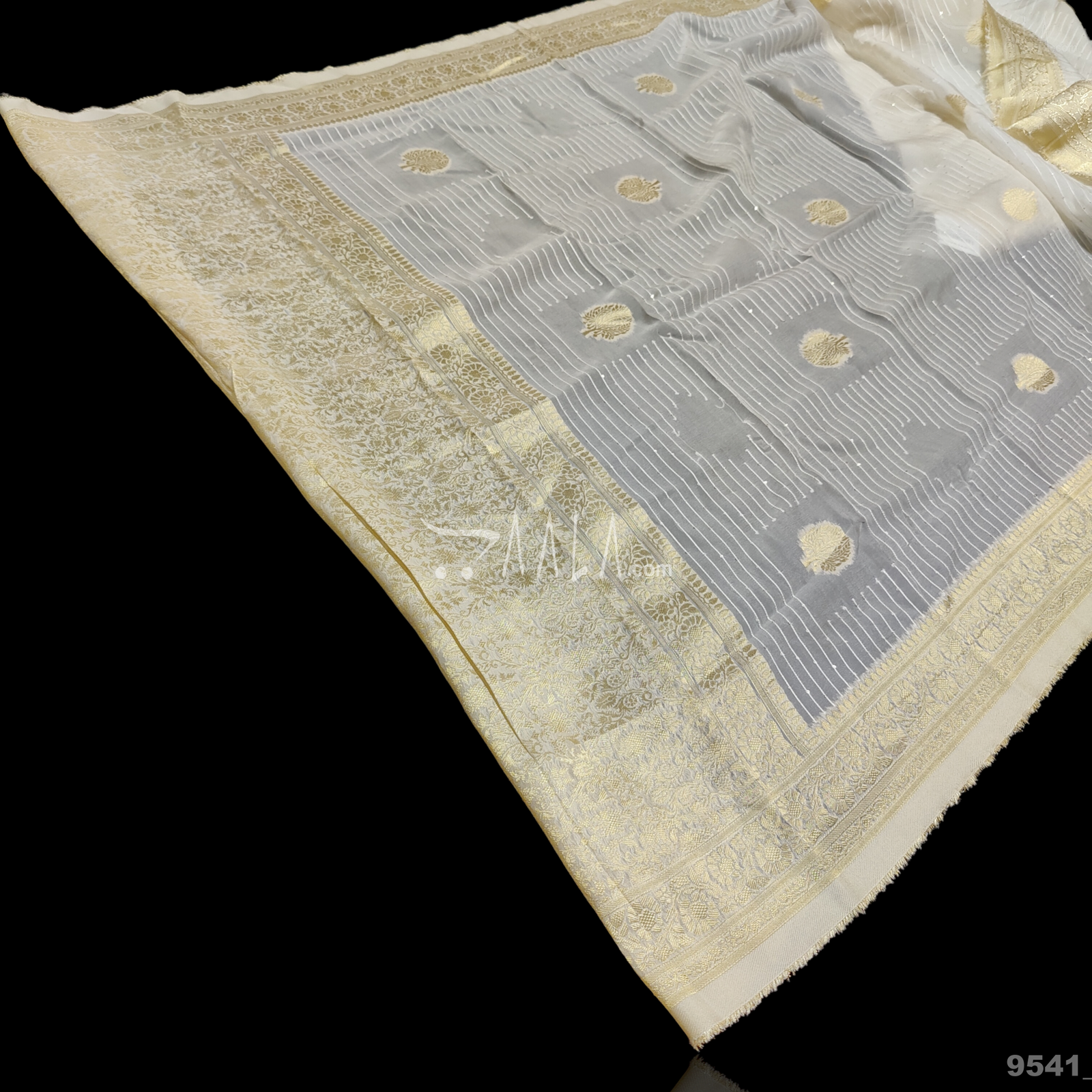 Banarsi-Jari Organza Viscose Dupatta-40-Inches DYEABLE 2.25-Metres 