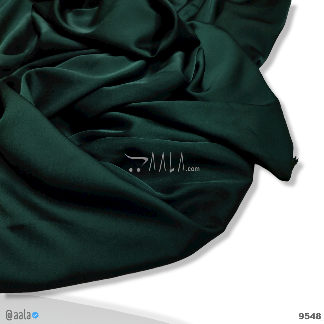 Zara Silk Poly-ester 58-Inches GREEN Per-Metre #9548