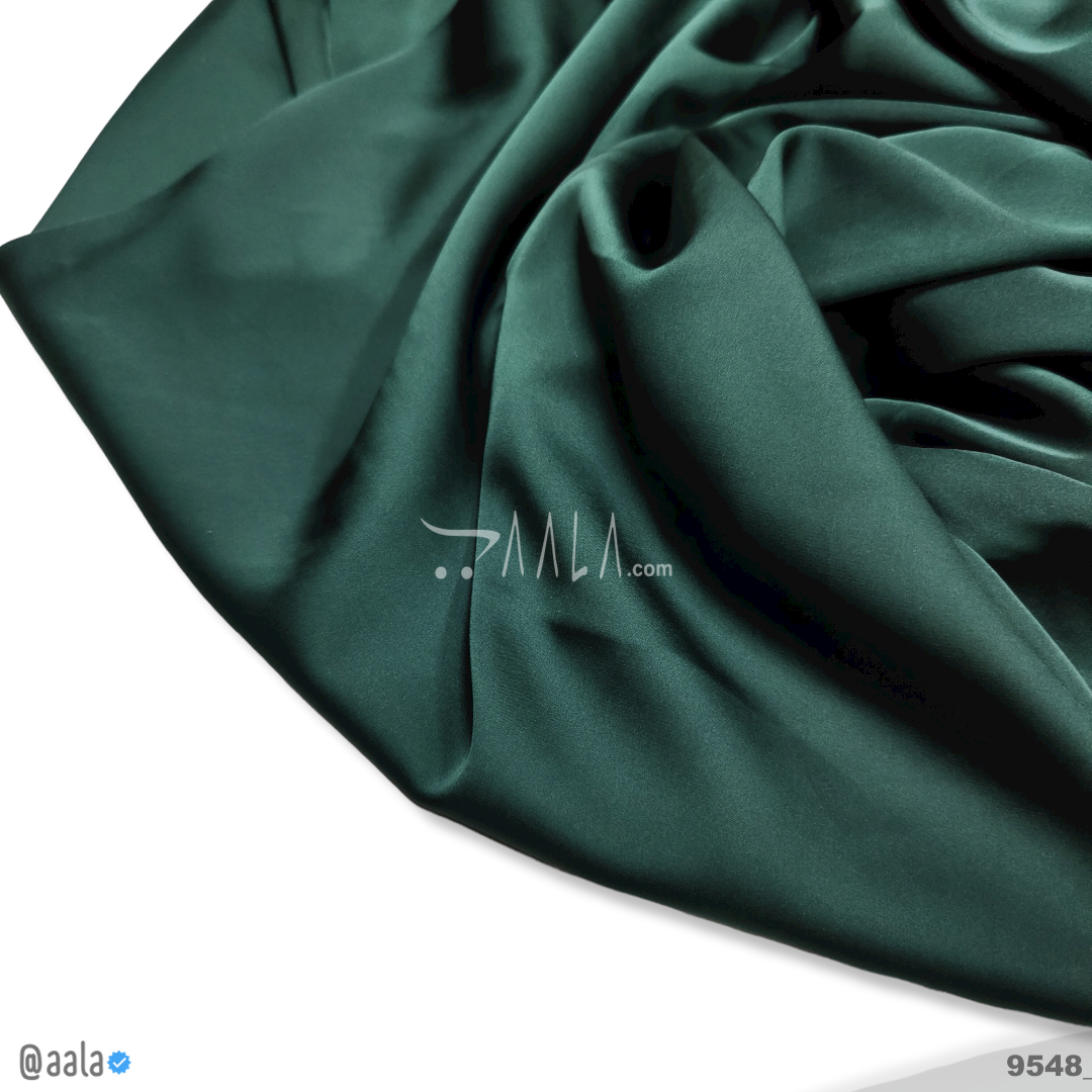 Zara Silk Poly-ester 58-Inches GREEN Per-Metre #9548