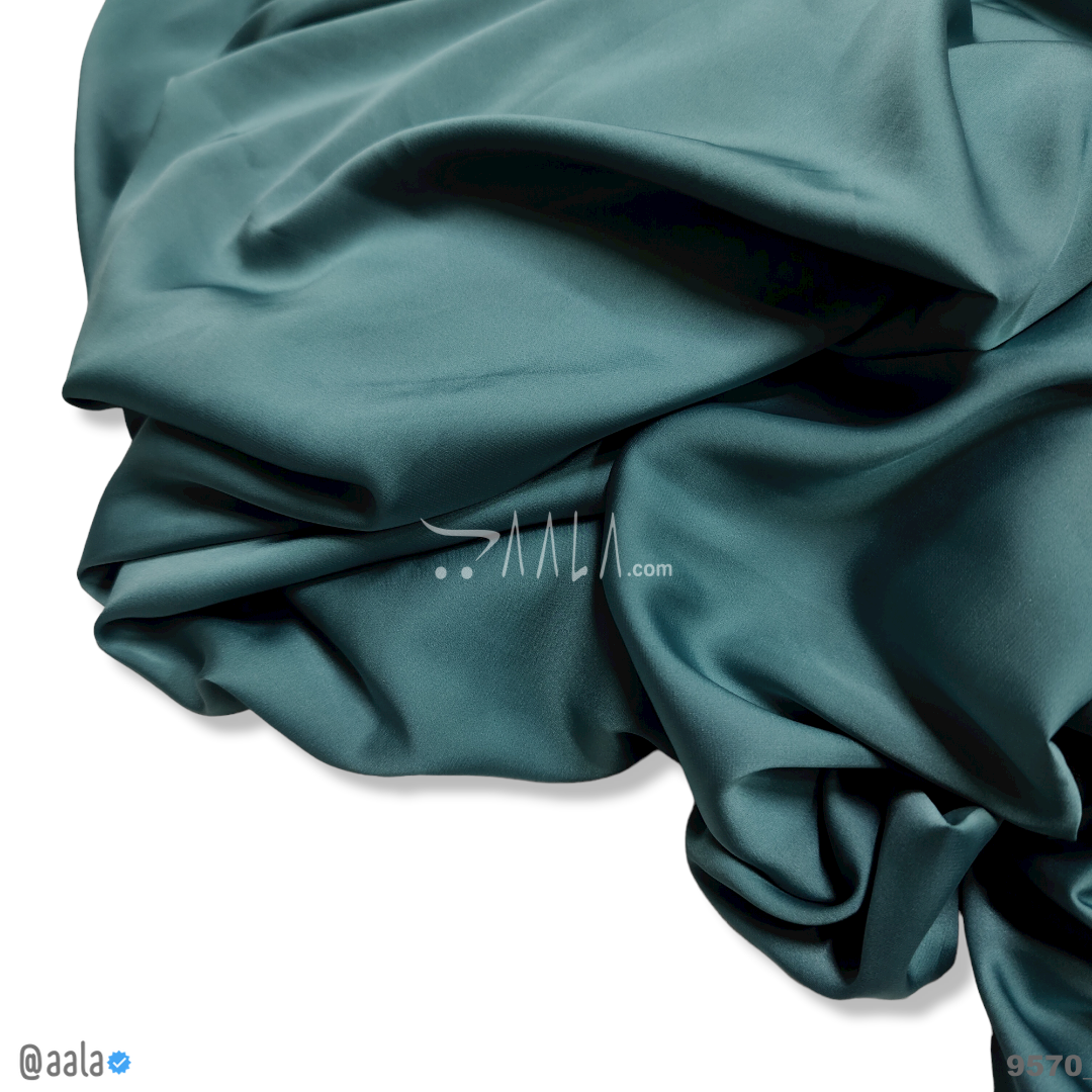 Zara Silk Poly-ester 58-Inches GREEN Per-Metre #9570