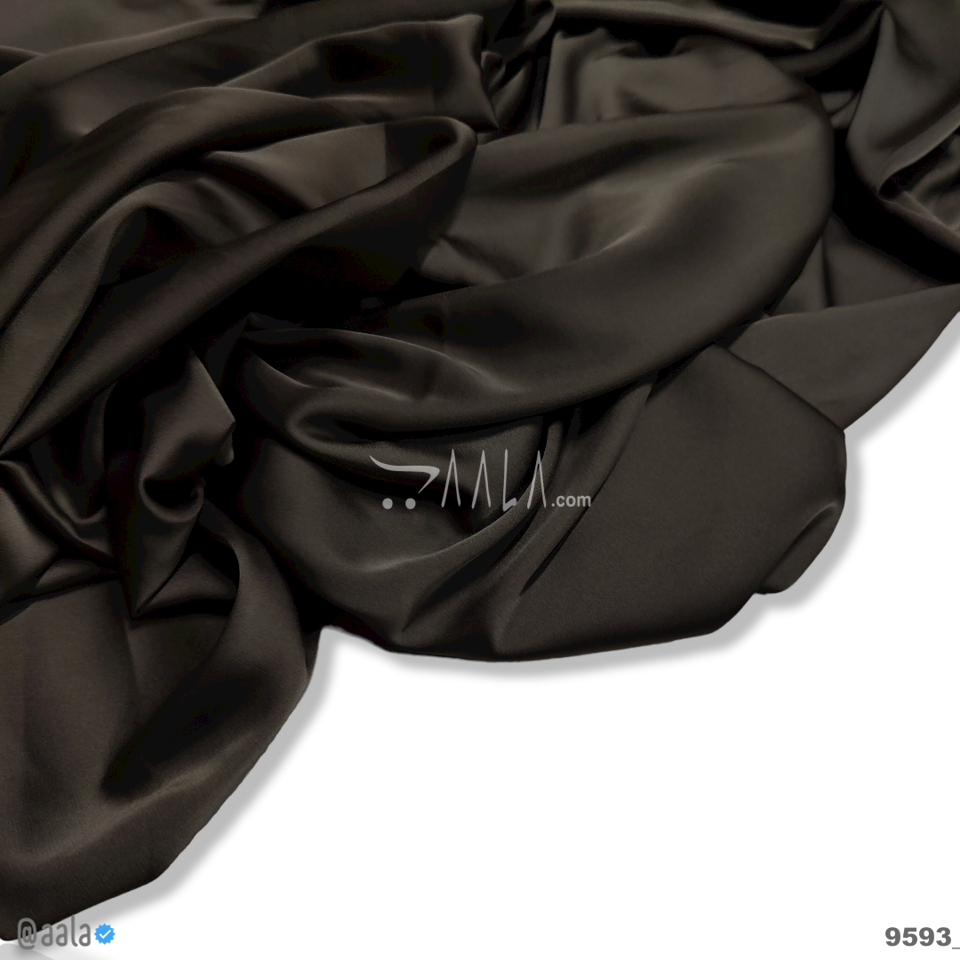 Zara Silk Poly-ester 58-Inches BROWN Per-Metre #9593