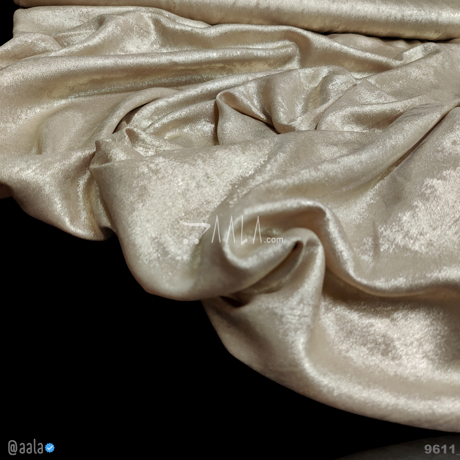 Dove-Shimmer Velvet Poly-ester 58-Inches SKIN Per-Metre #9611