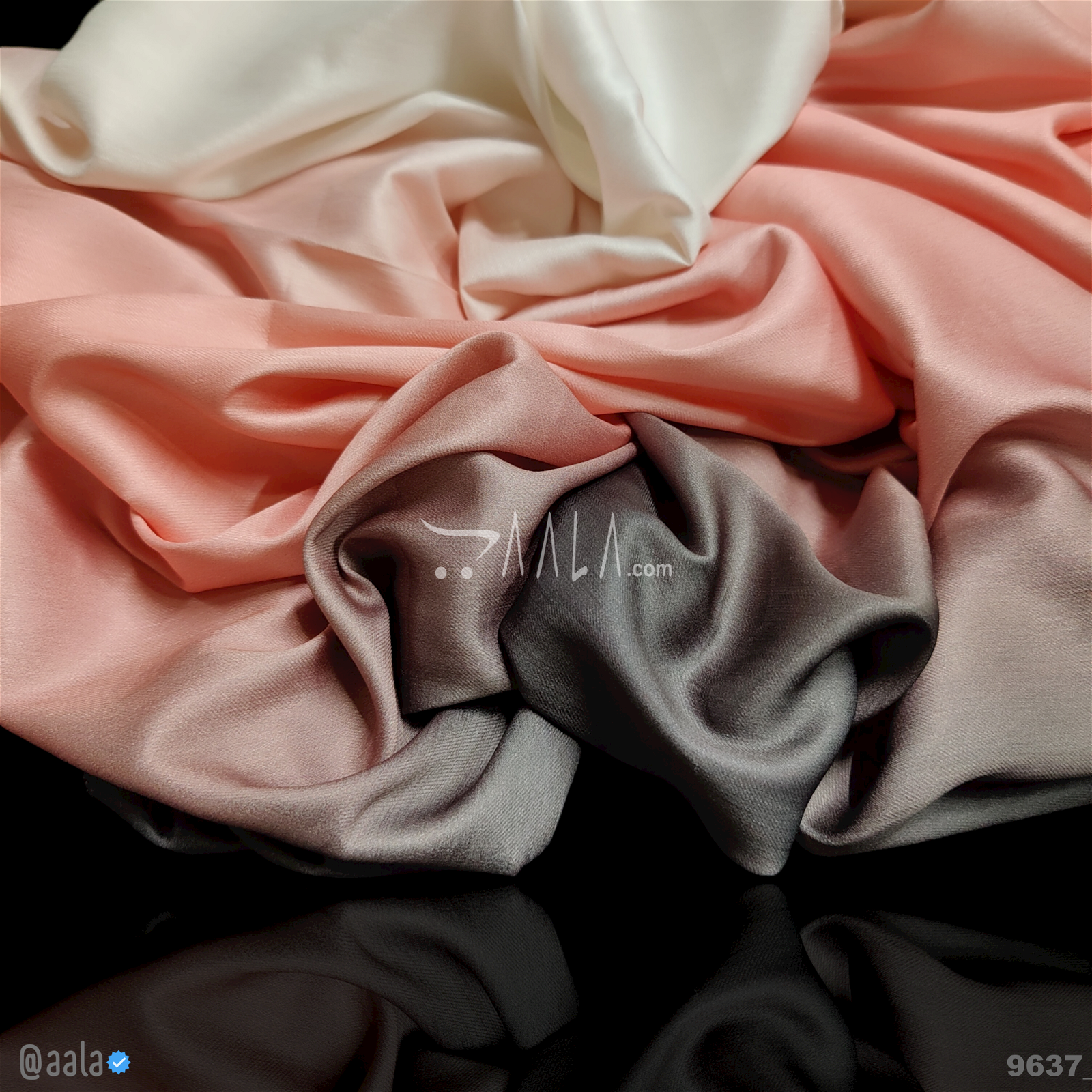 Shaded-Pie Silk Poly-ester 44-Inches ASSORTED Per-Metre #9637