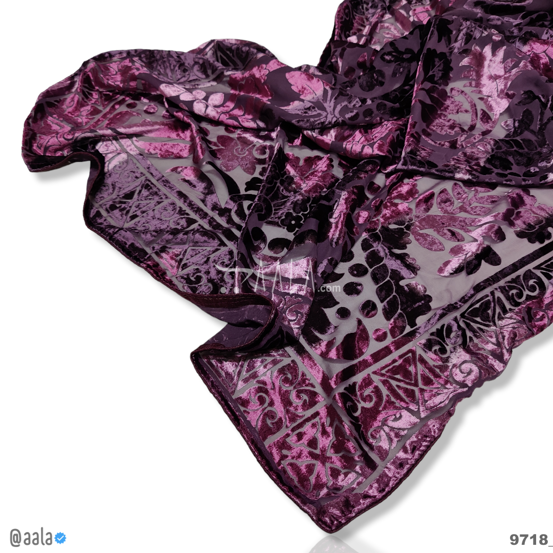 Brasso Velvet Blend Dupatta-36-Inches PRINTED 2.25-Metres 