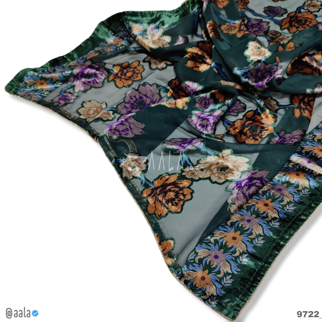 Brasso Velvet Blend Dupatta-36-Inches PRINTED 2.25-Metres 