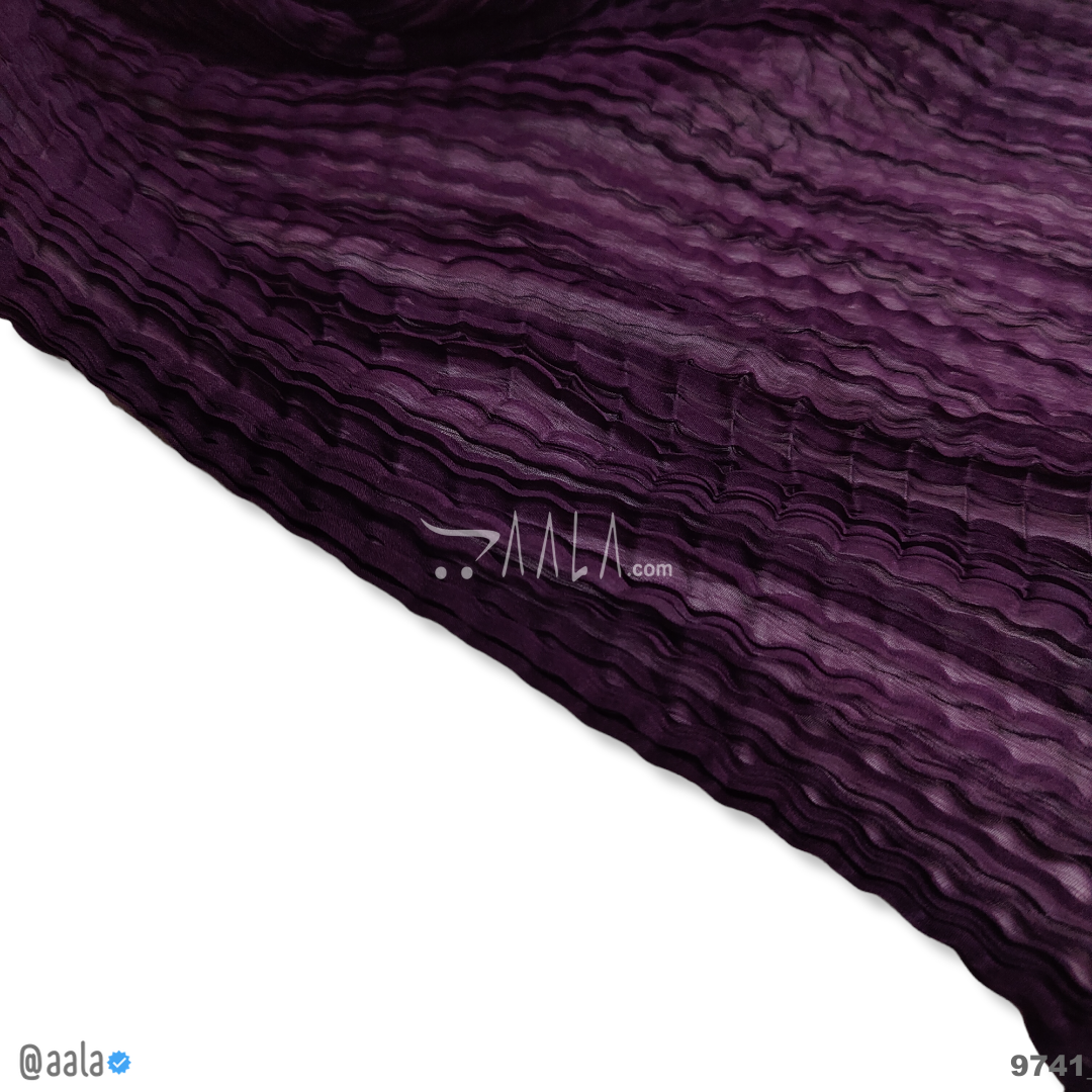 Crush Chiffon Blend Dupatta-20-Inches PURPLE 2.25-Metres #9741