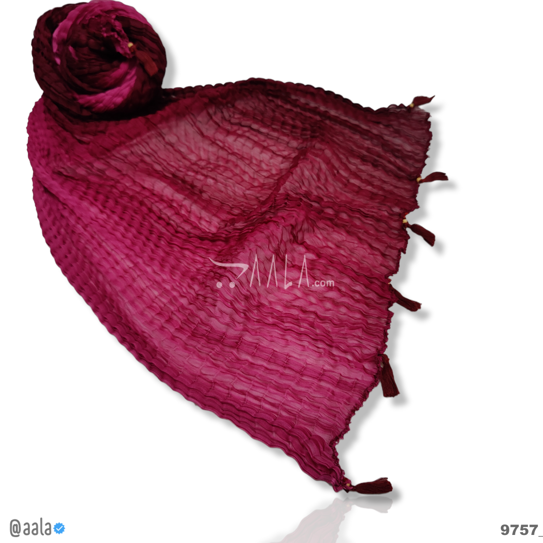 Crush-Shaded Chiffon Blend Dupatta-20-Inches ASSORTED 2.25-Metres 