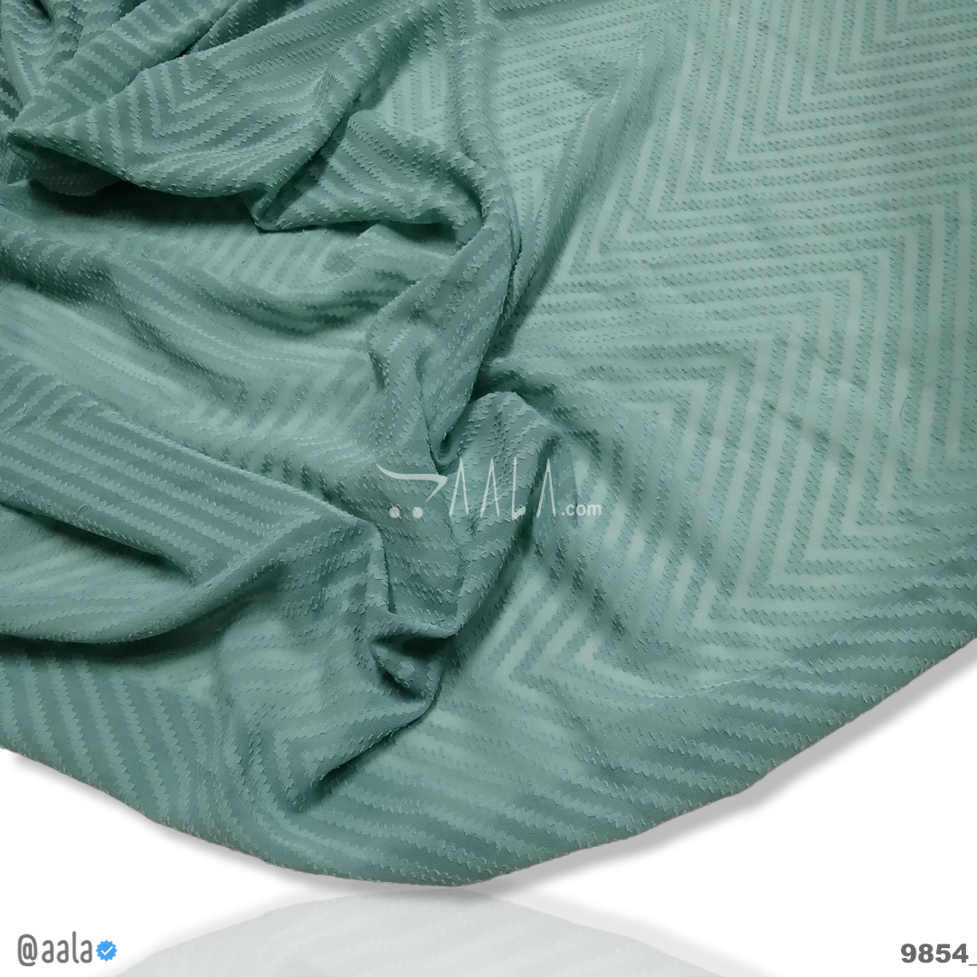 Sweden Georgette Poly-ester 58-Inches GREEN Per-Metre #9854