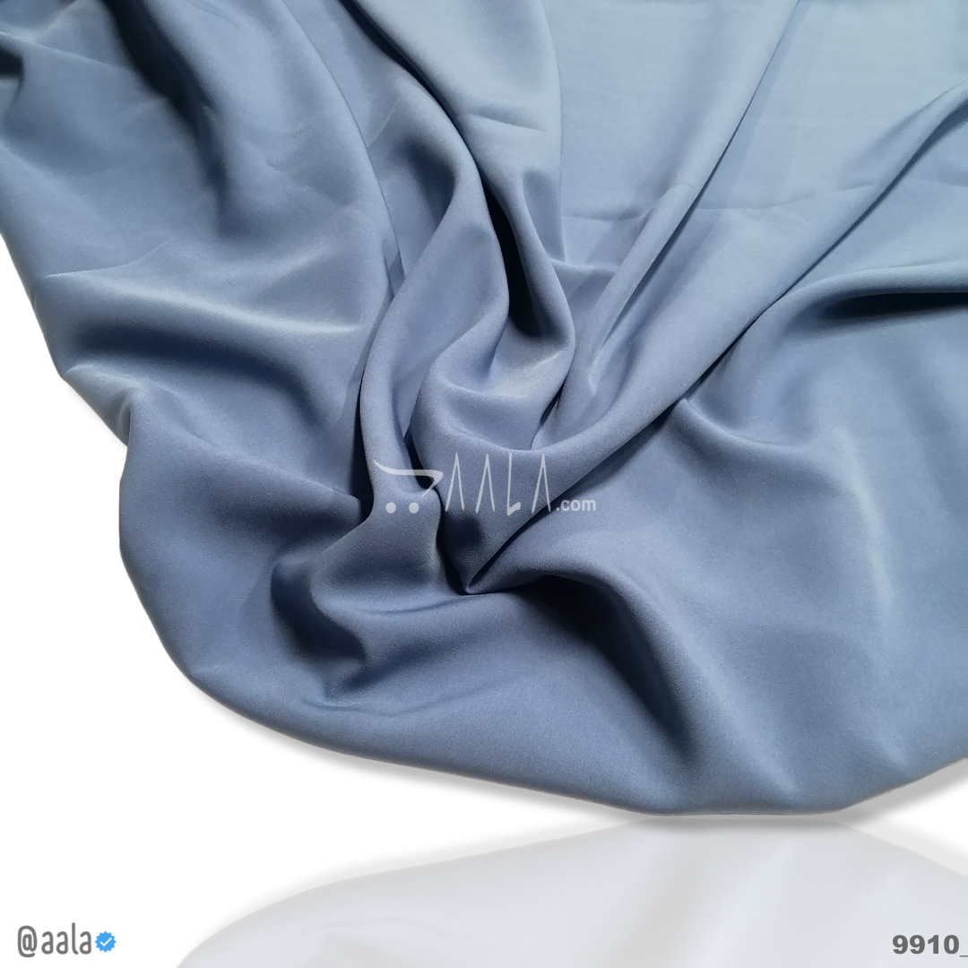 Berlin Double-Georgette Poly-ester 58-Inches BLUE Per-Metre #9910