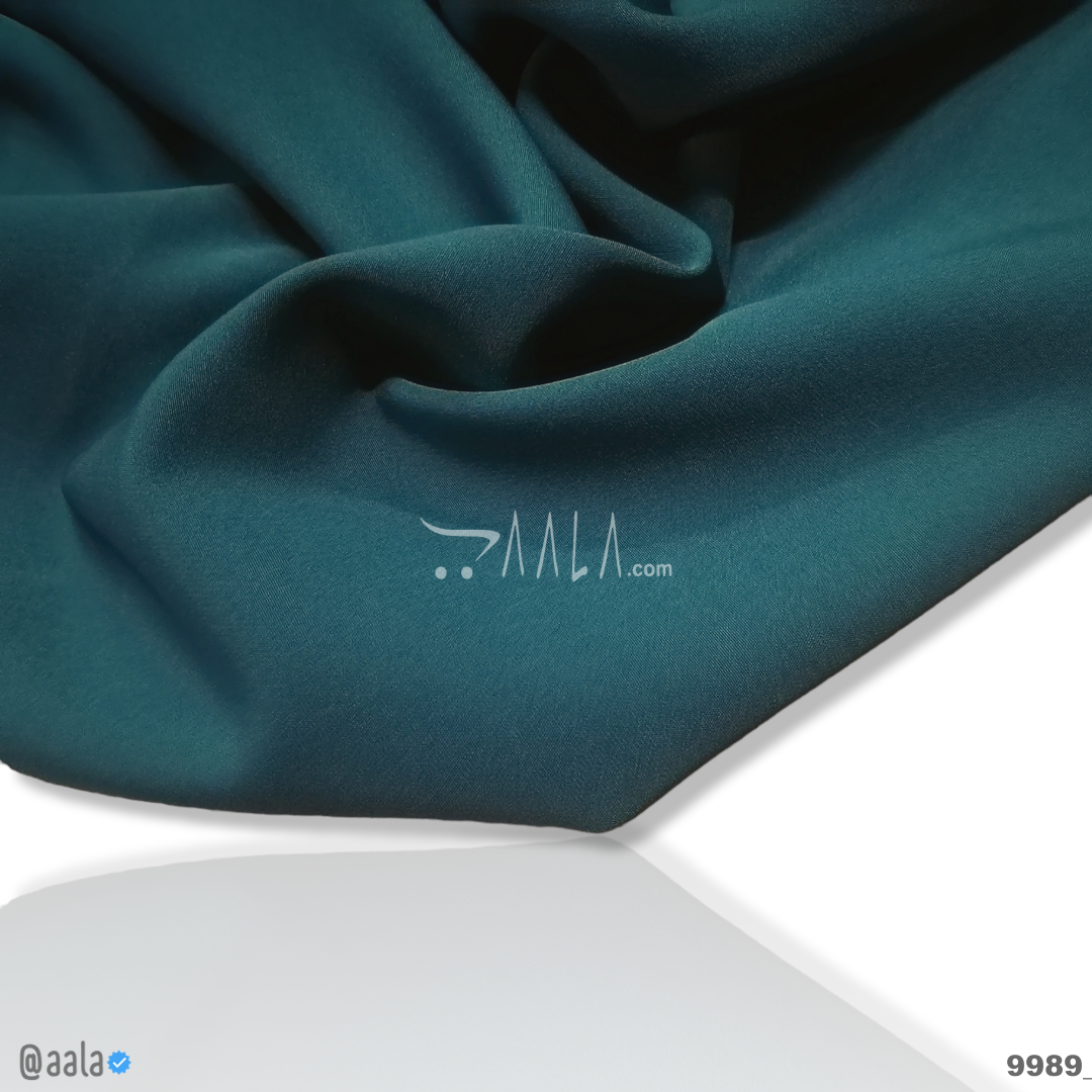 Berlin Double-Georgette Poly-ester 58-Inches TEAL Per-Metre #9989